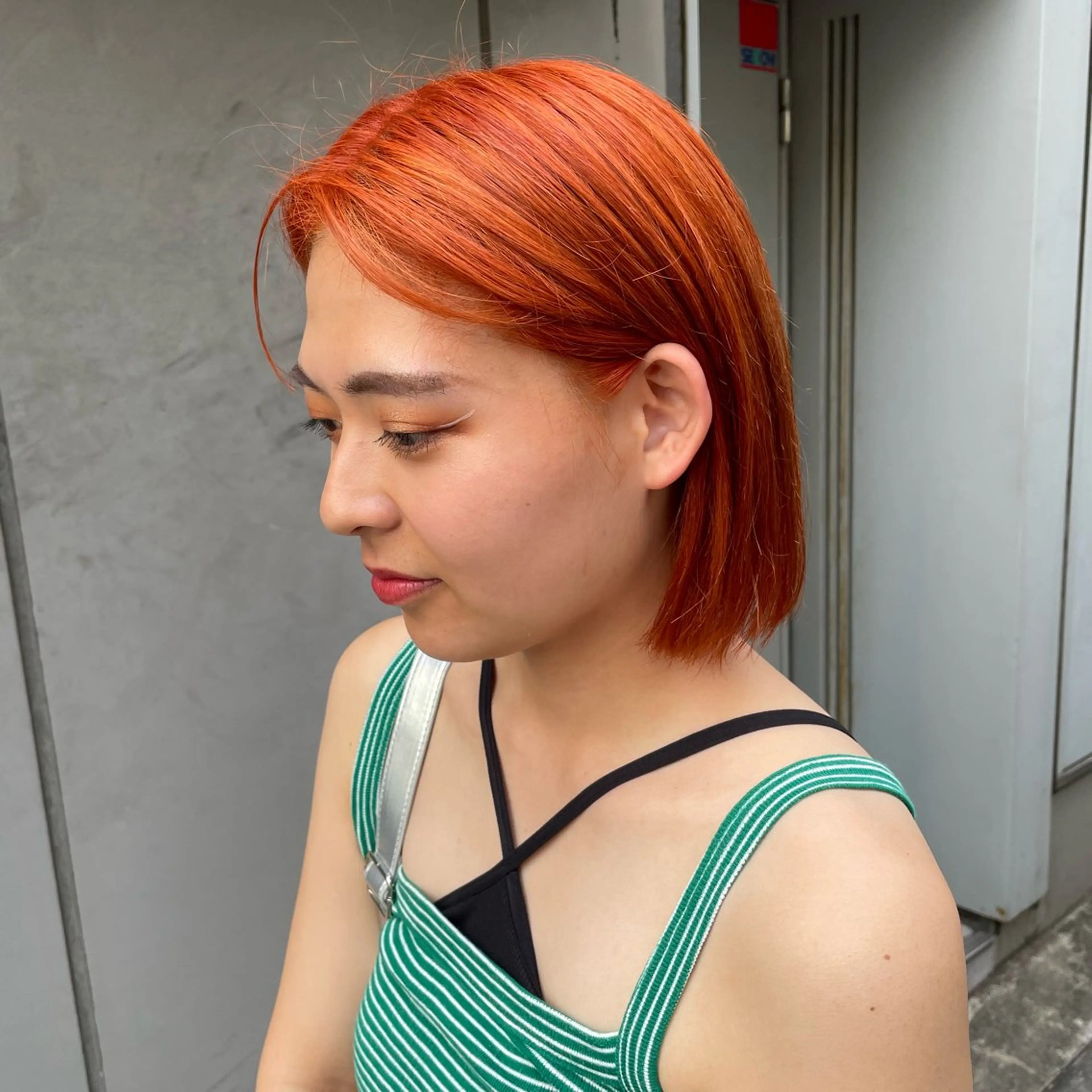 セミロング カラー ヘアカラー トリートメント 大人っぽ♡上品な暖色 ♡ブリーチなし♡のヘアスタイル