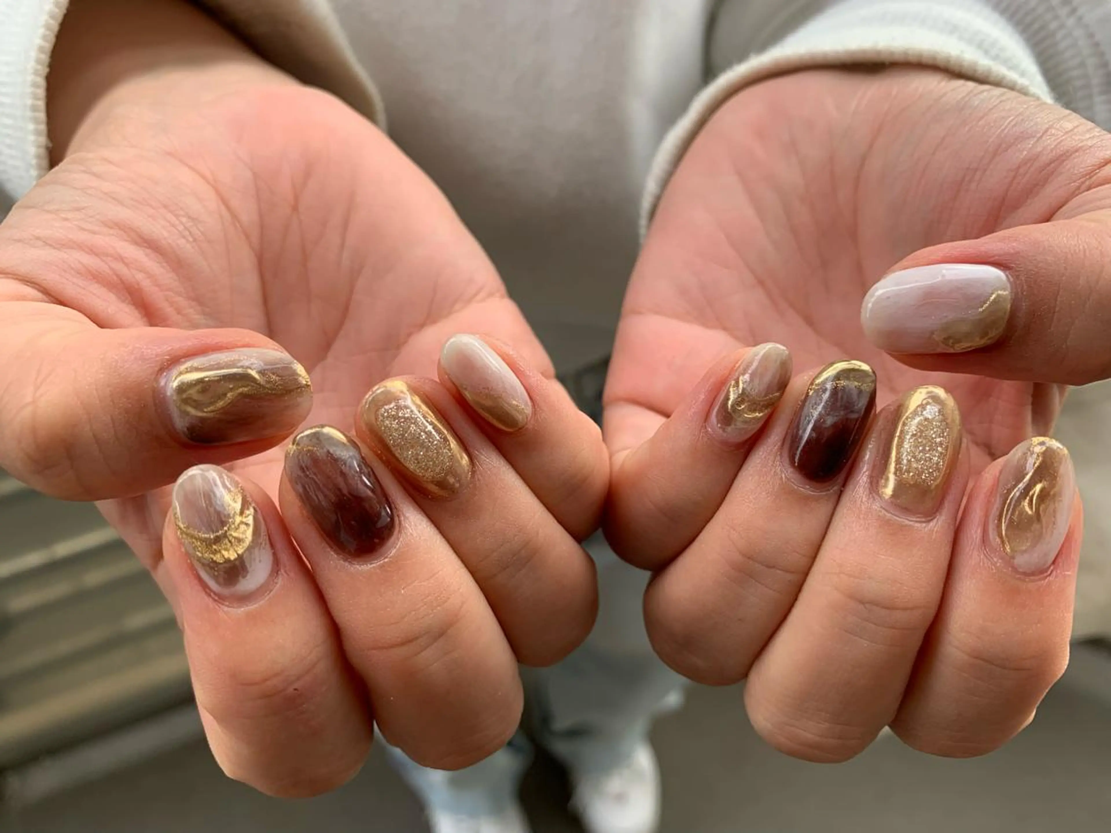 ネイル 持ち込み マキノ ユイのネイルデザイン