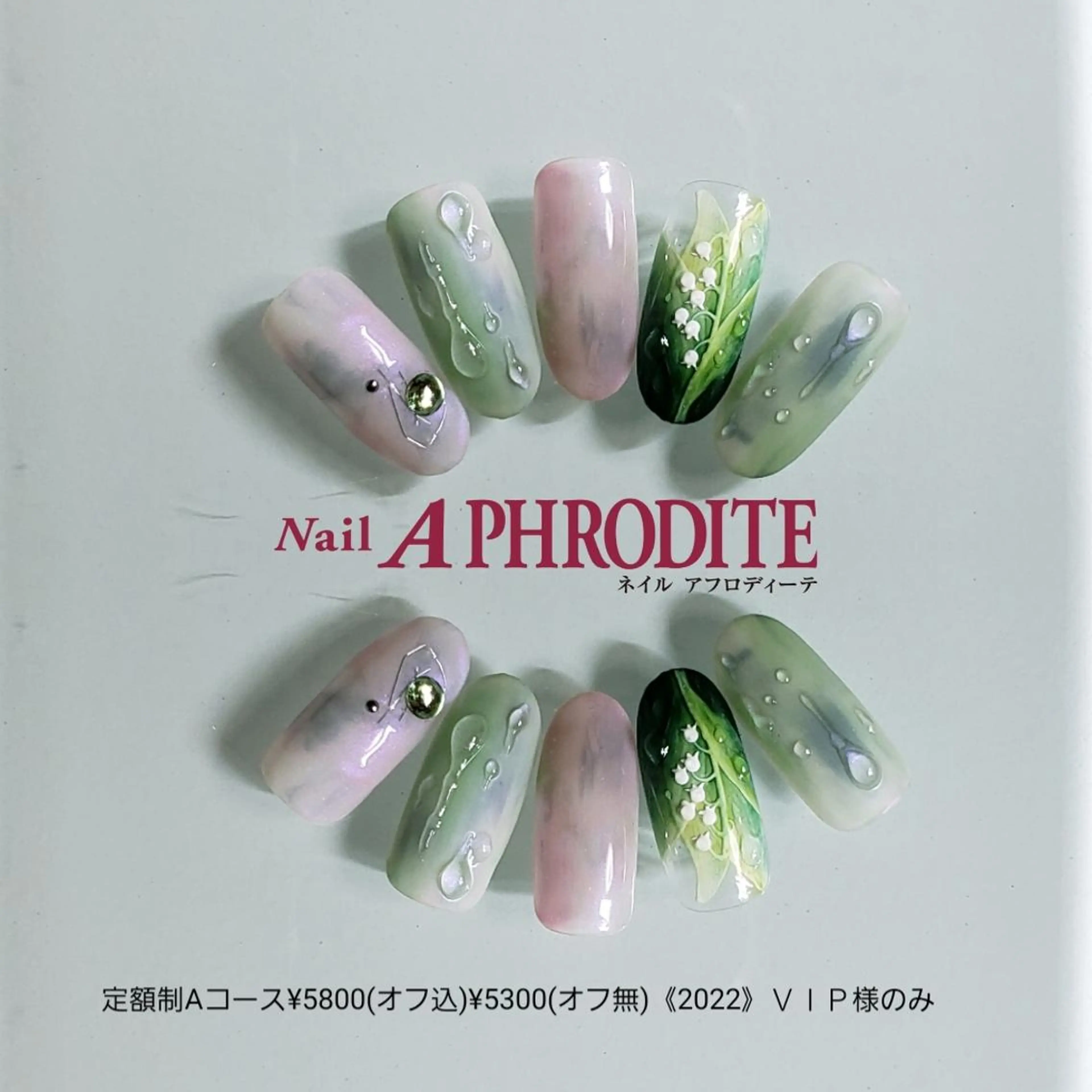 ネイル アートネイル ジェルネイル 持ち込み ソフトジェル ハンドネイル Nail Aphroditeのネイルデザイン