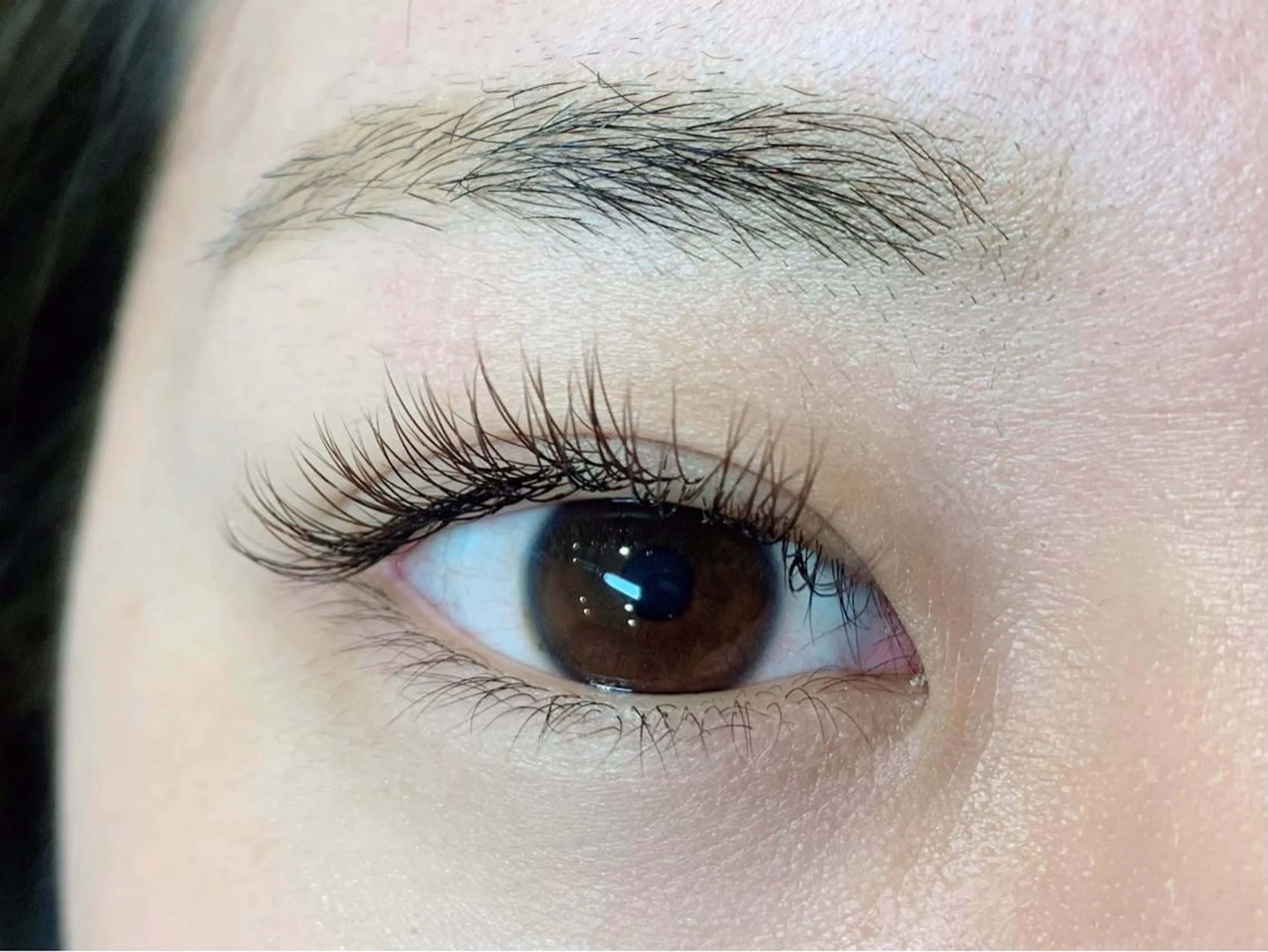 マツエク・マツパ カラーマツエク フラットラッシュ mamAsIenne 寺尾のマツエク・マツパデザイン