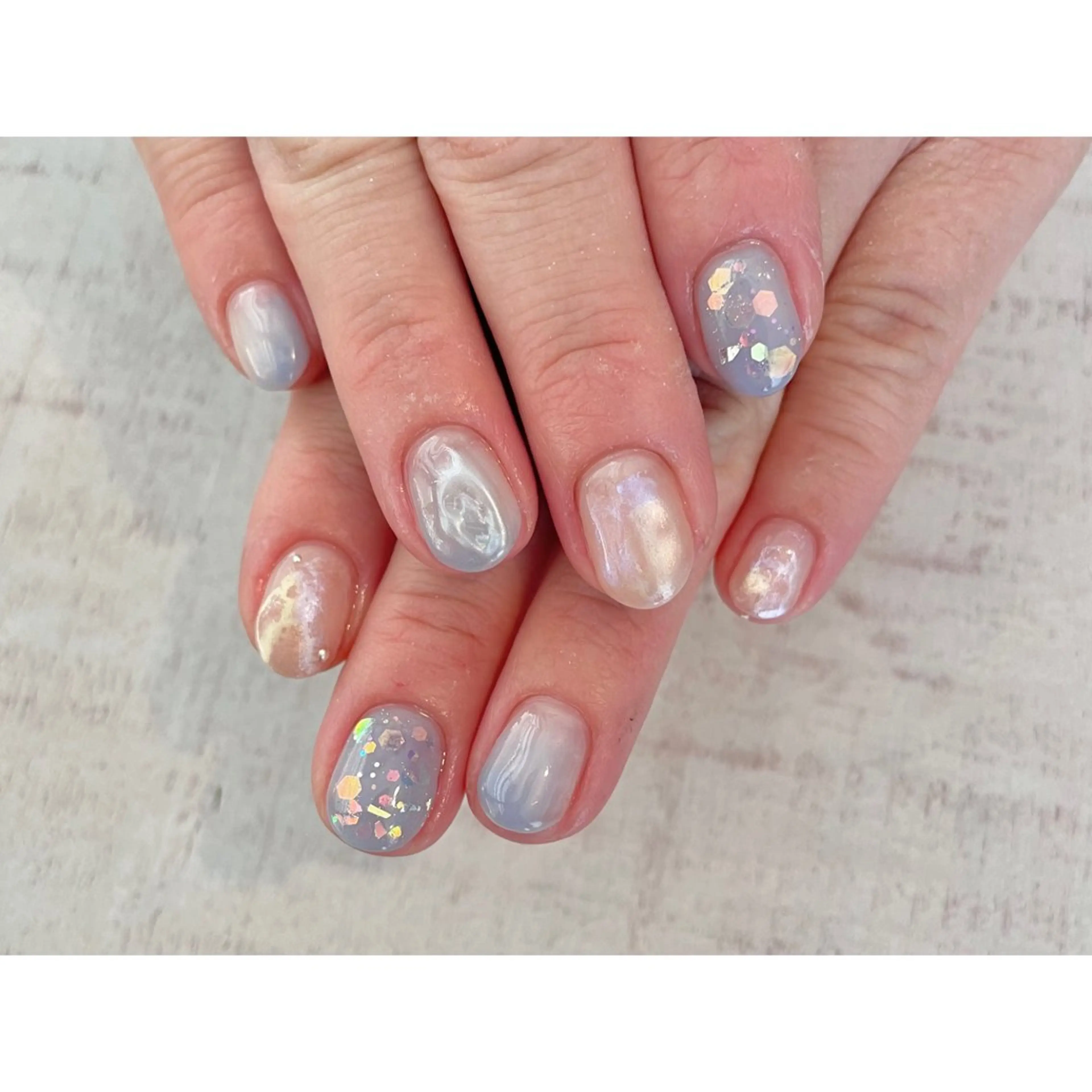 ネイル ハンドネイル 𖡼 yumenoのネイルデザイン