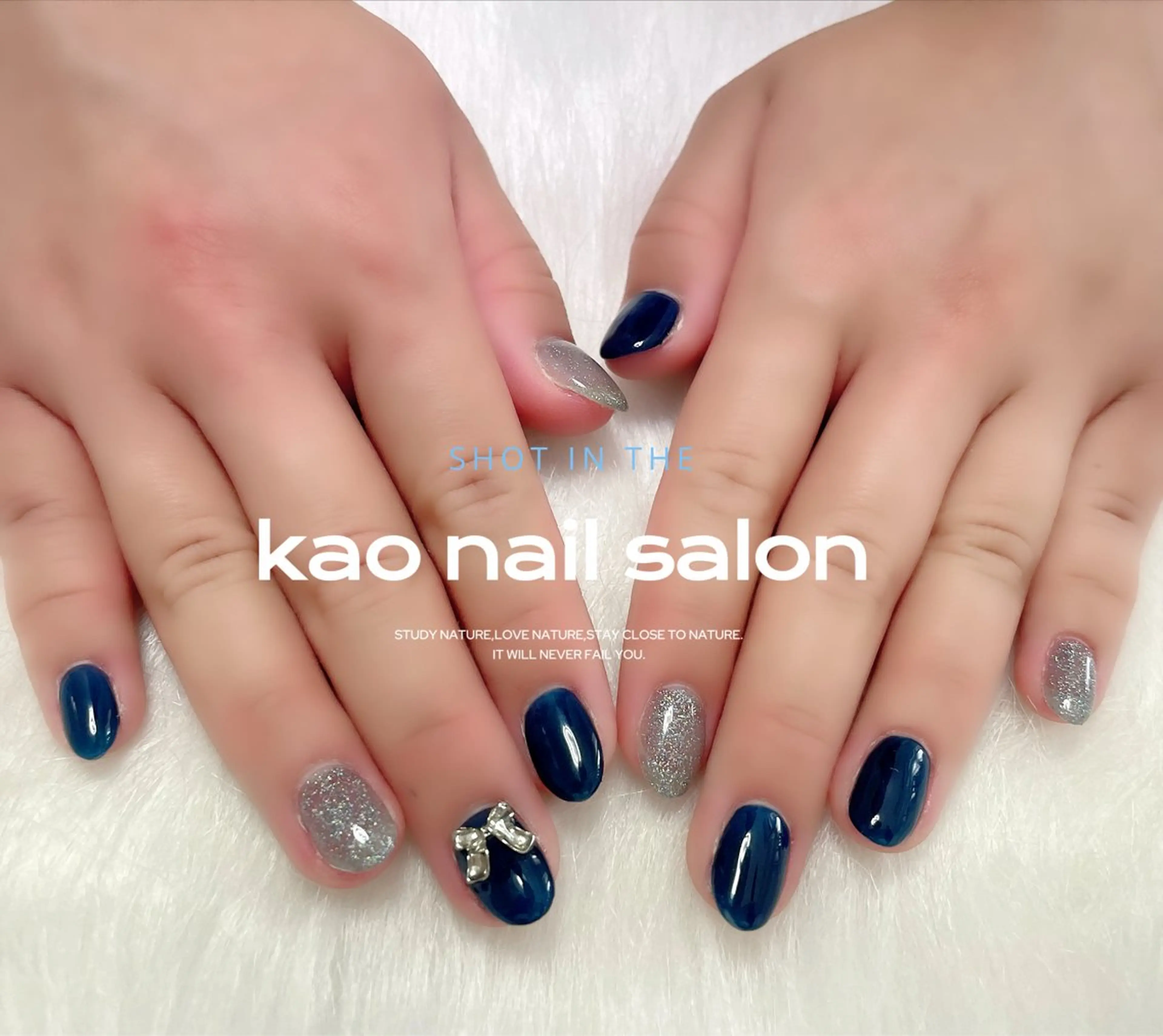 ネイル ハンドネイル kao nail マグネット/長さだしのネイルデザイン