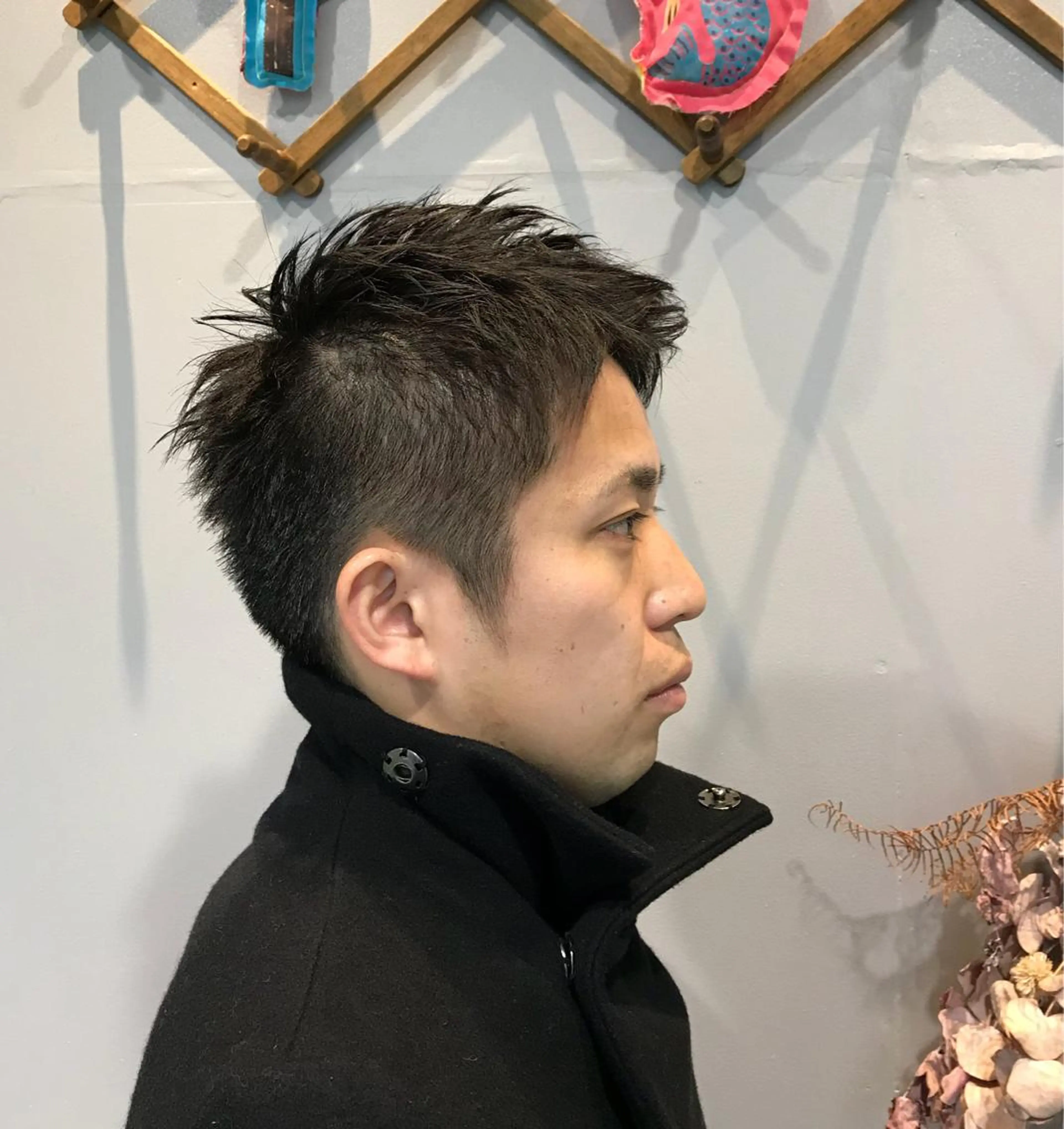 ショート メンズ 刈り上げ 山下 亮輔のヘアスタイル