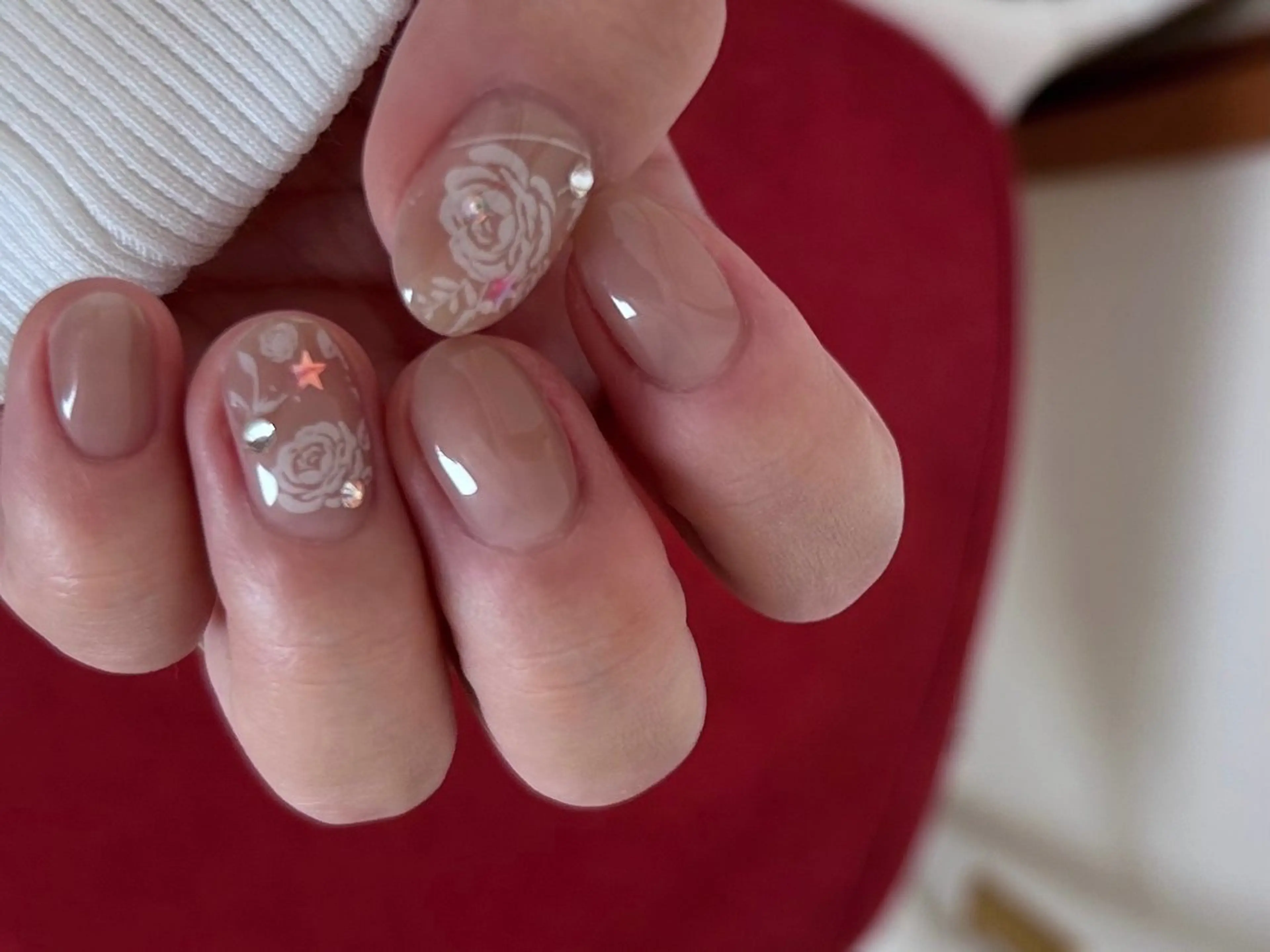 ハンド　シンプルアートの写真