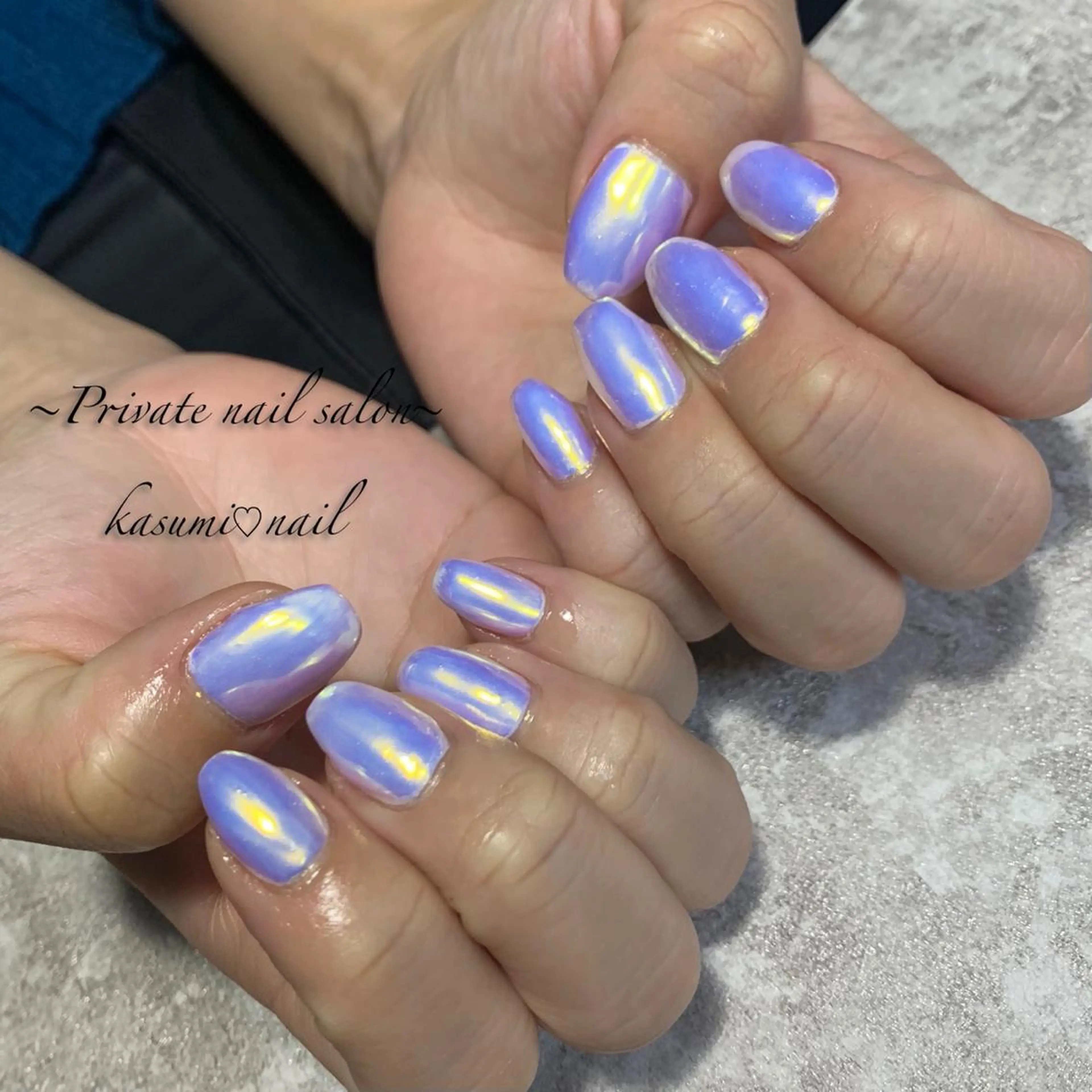 ネイル マグネットネイル ミラーネイル ニュアンスネイル 春ネイル KASUMI♡ Nailのネイルデザイン
