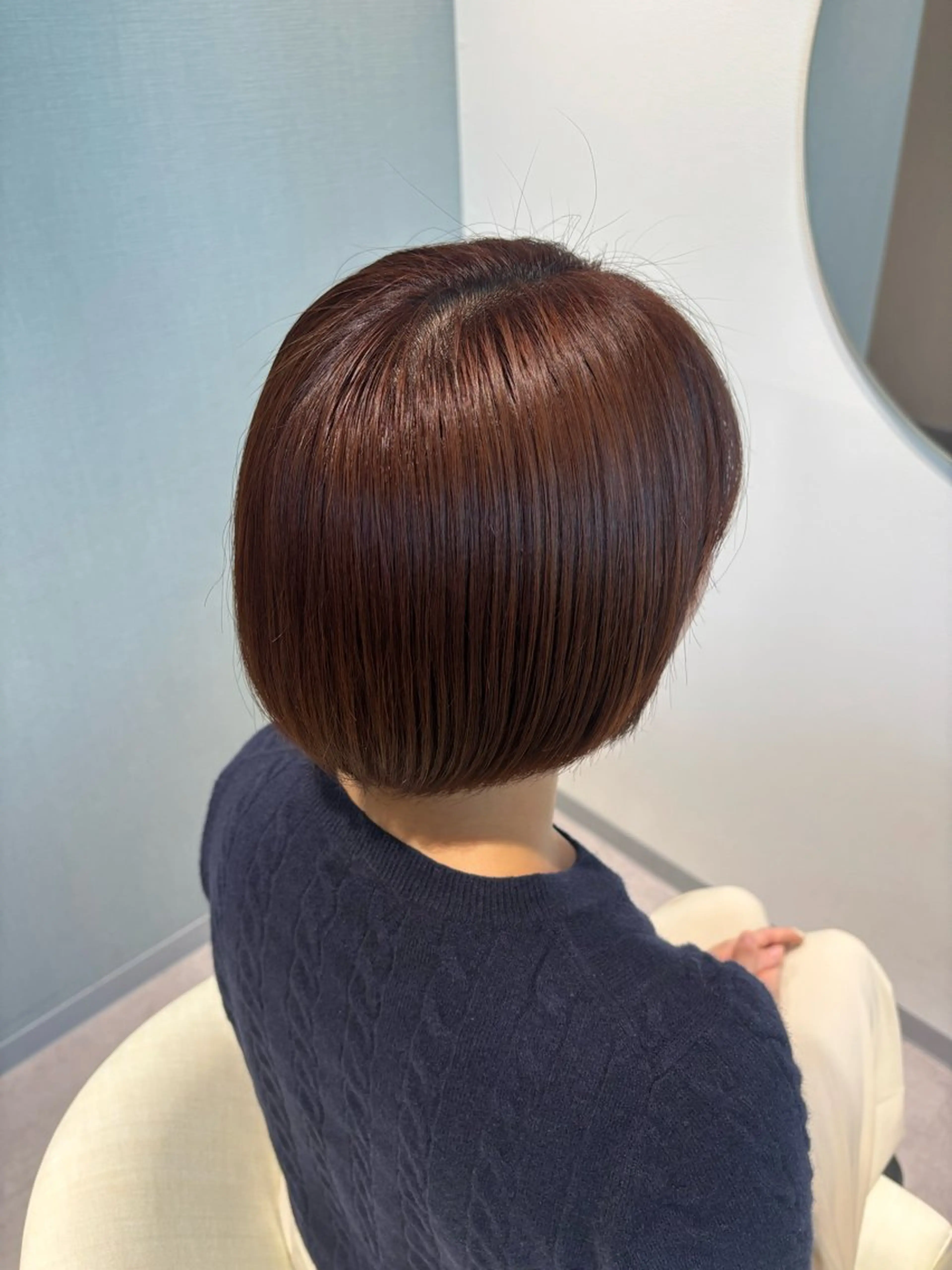カラー ブリーチ ブラウンカラー オレンジ オレンジブラウン ヘアカラー misuzu/名古屋 /酸性ストレート🎀のヘアスタイル