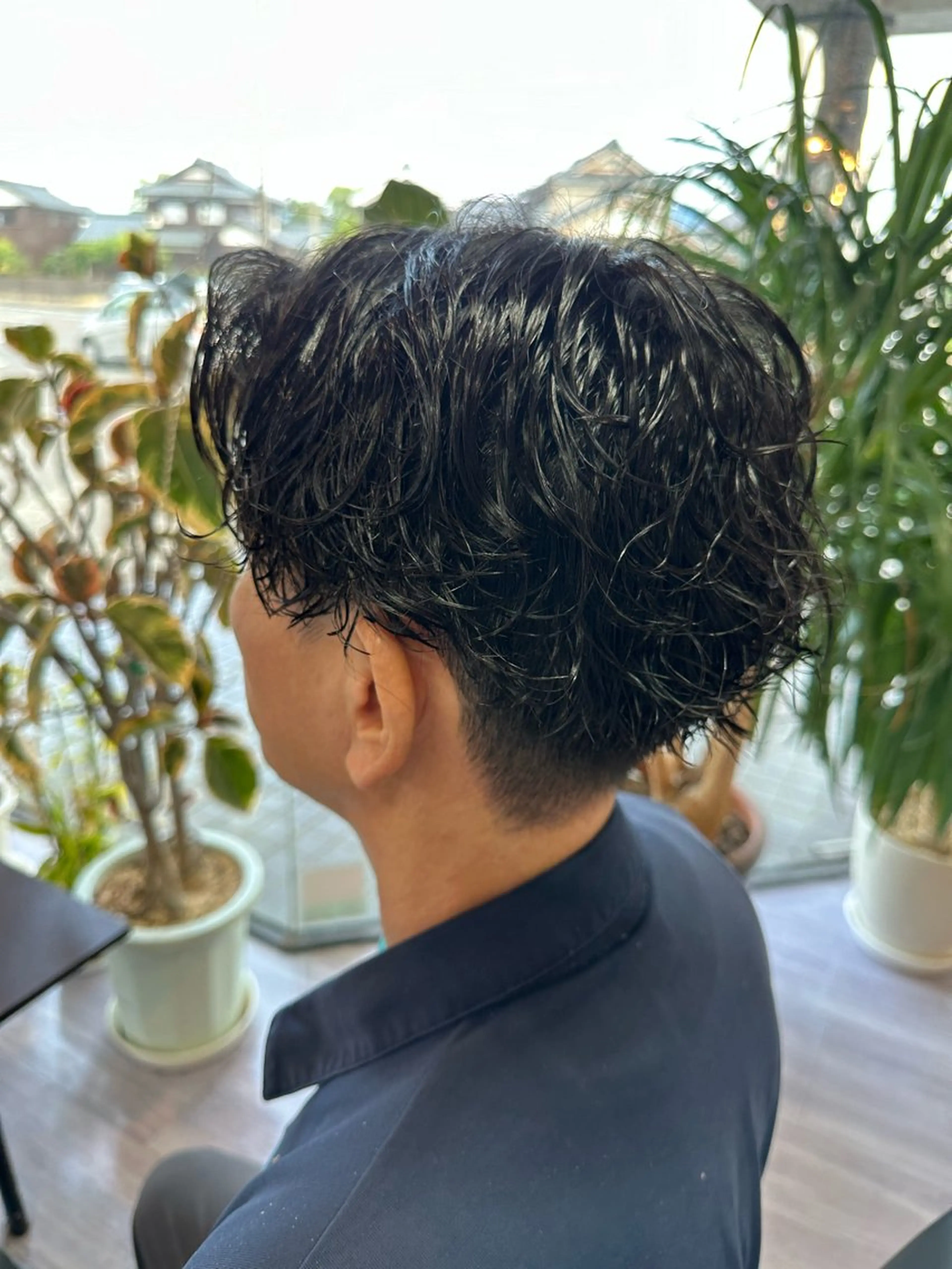 パーマ メンズ arika オケシ　リョウダイのヘアスタイル