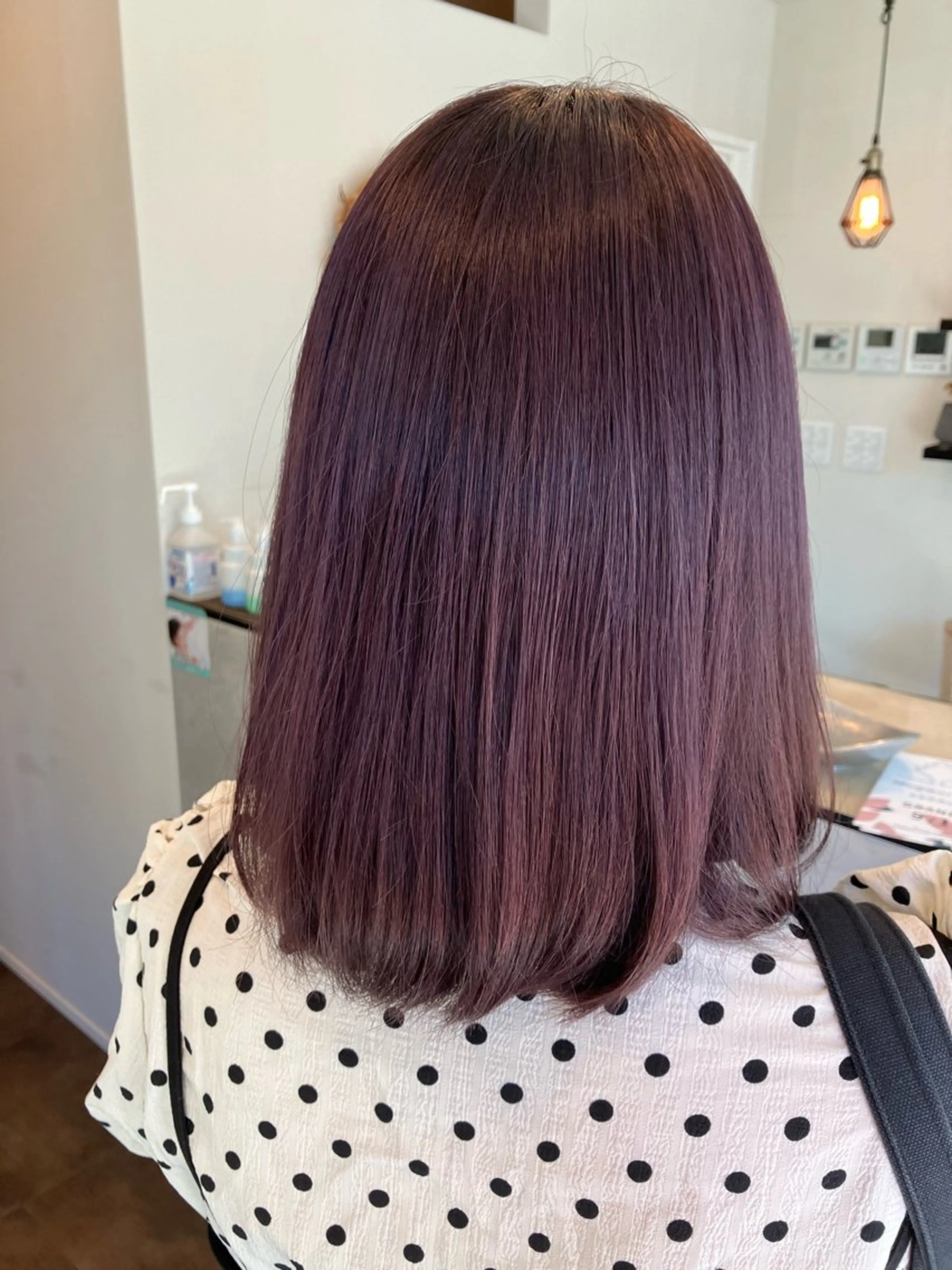 カラー ピンクカラー バイオレットカラー Hair&Make Nahoのマツエク・マツパデザイン