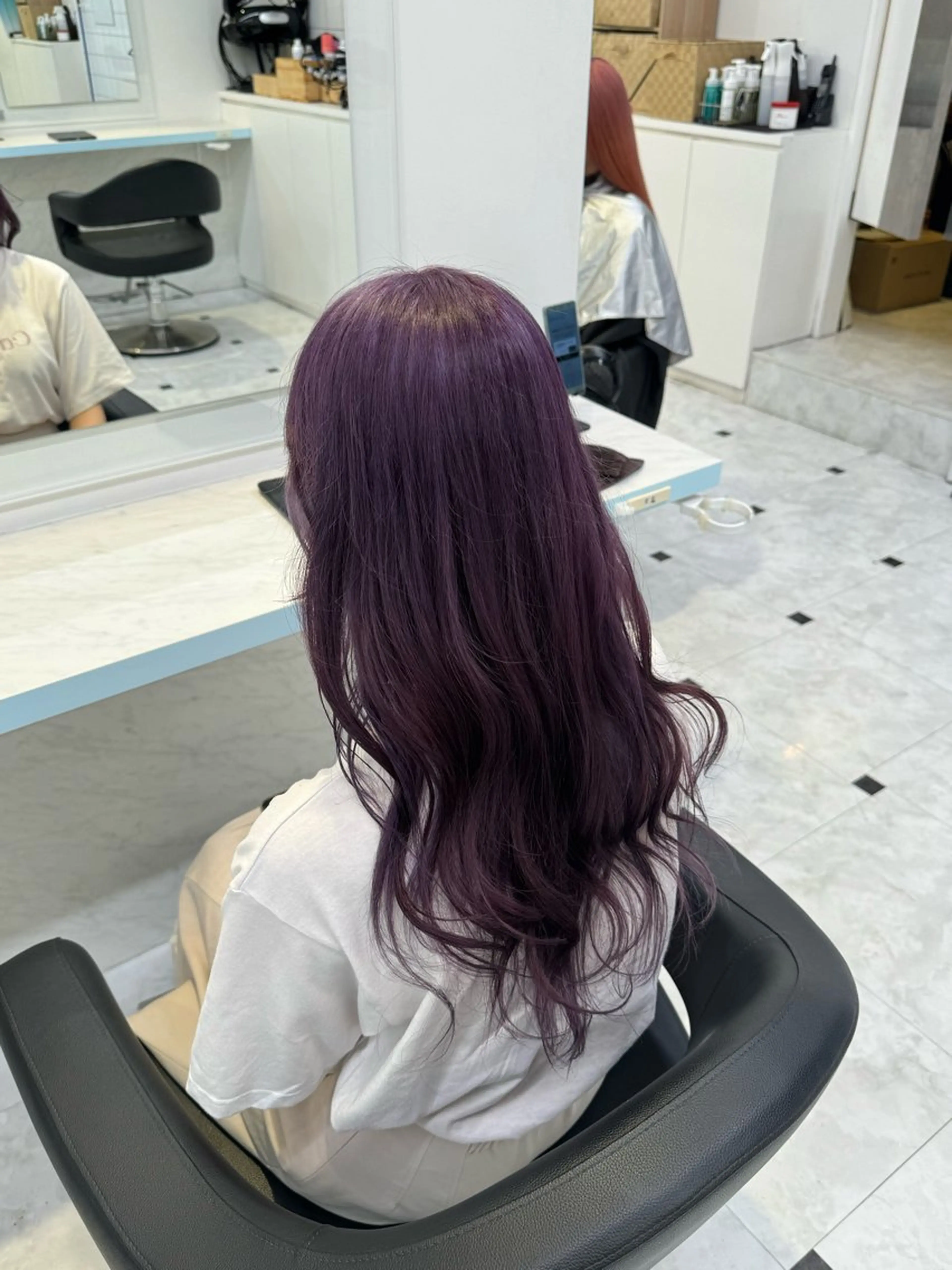 ロング カラー ヘアカラー 🤎モテ髪＆透明感 ミルクティー🥣🤎のヘアスタイル