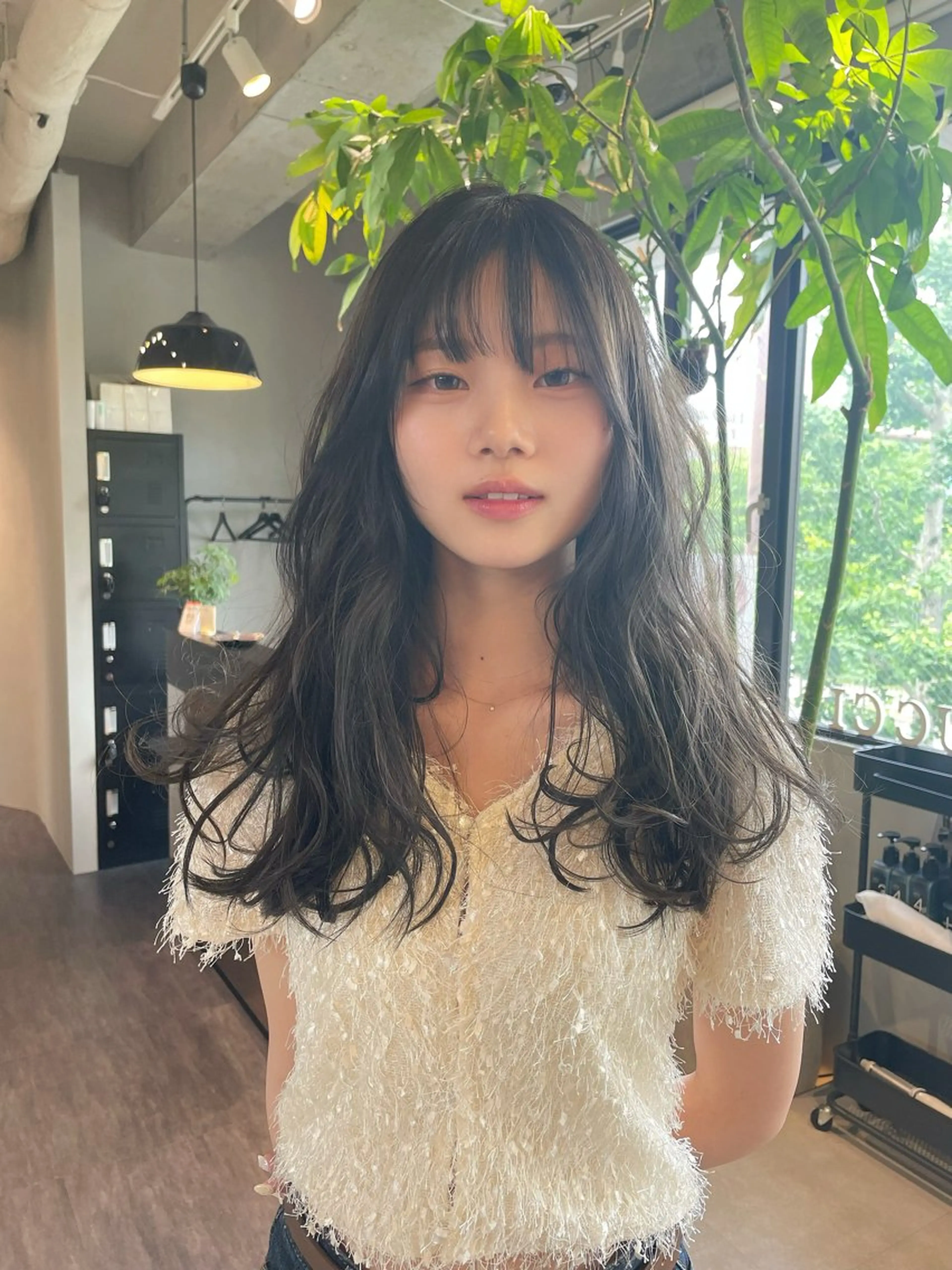 セミロング セミロングパーマ 森口 誠斗のヘアスタイル