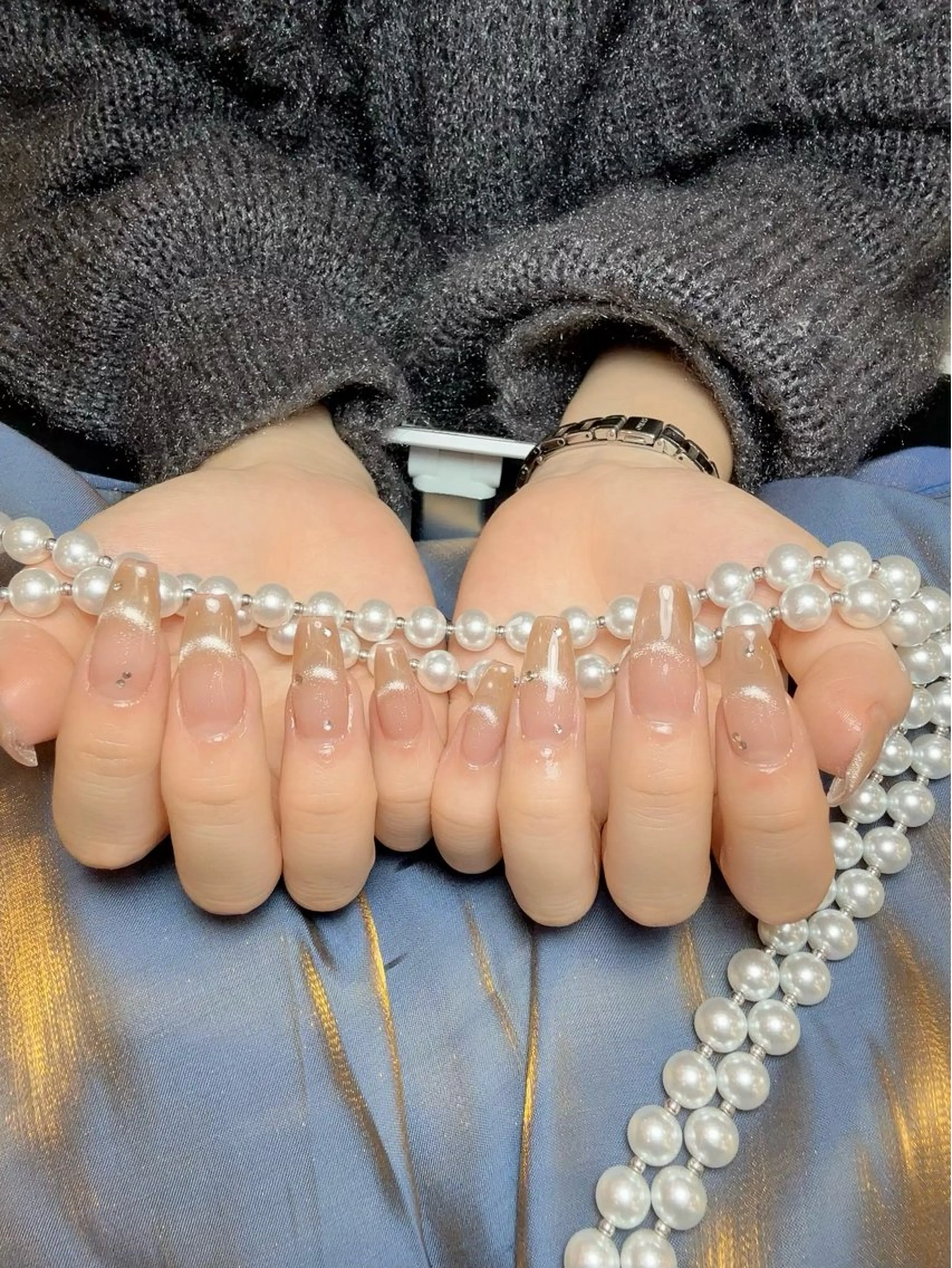 ネイル チークネイル 長さ出し フットネイル フレンチネイル ジェルネイル ハンドネイル merci リカのネイルデザイン