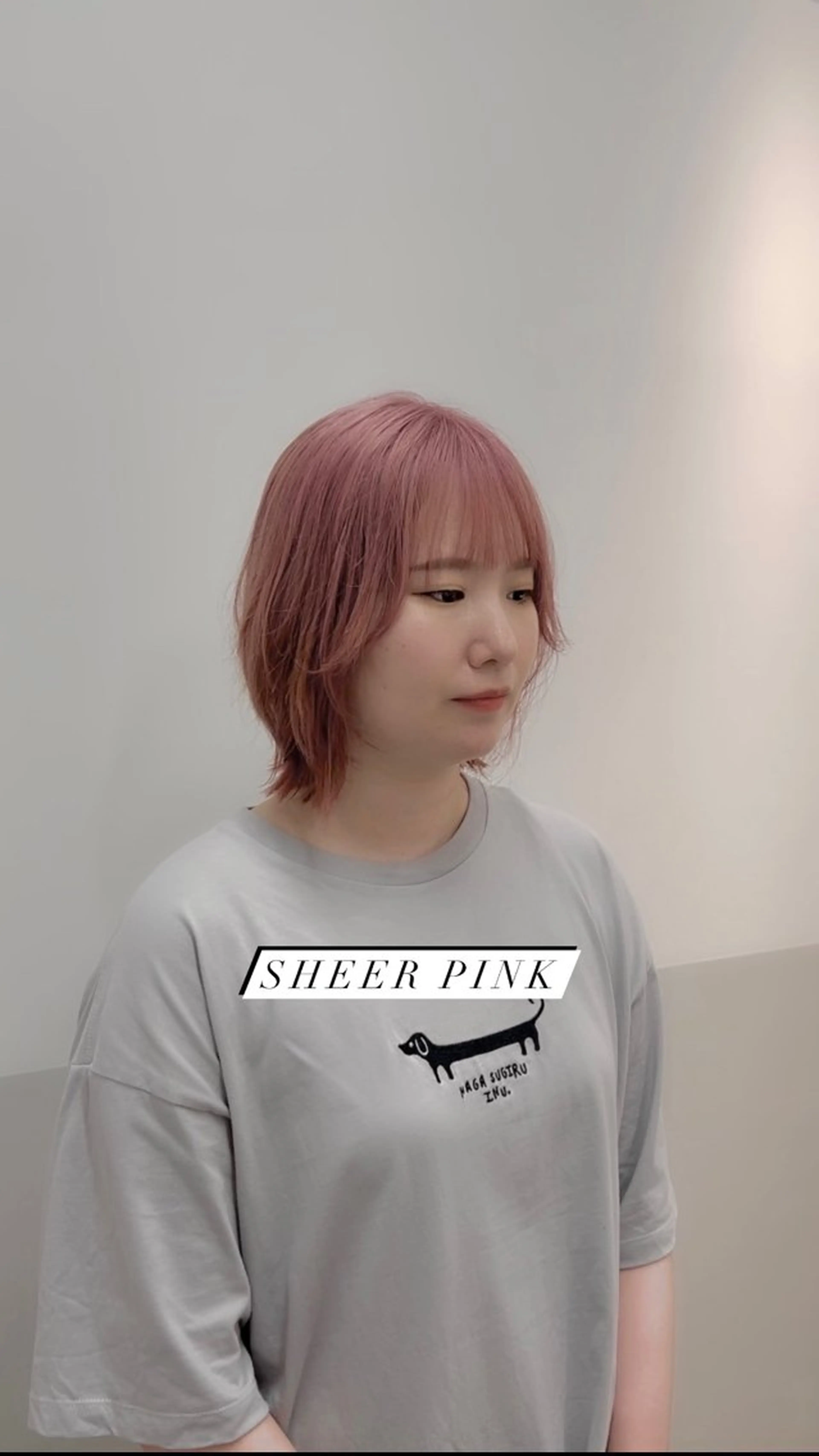 ミディアム ヘアカラー トリートメント 似合わせレイヤー/ 美髪縮毛矯正/ミナエのヘアスタイル