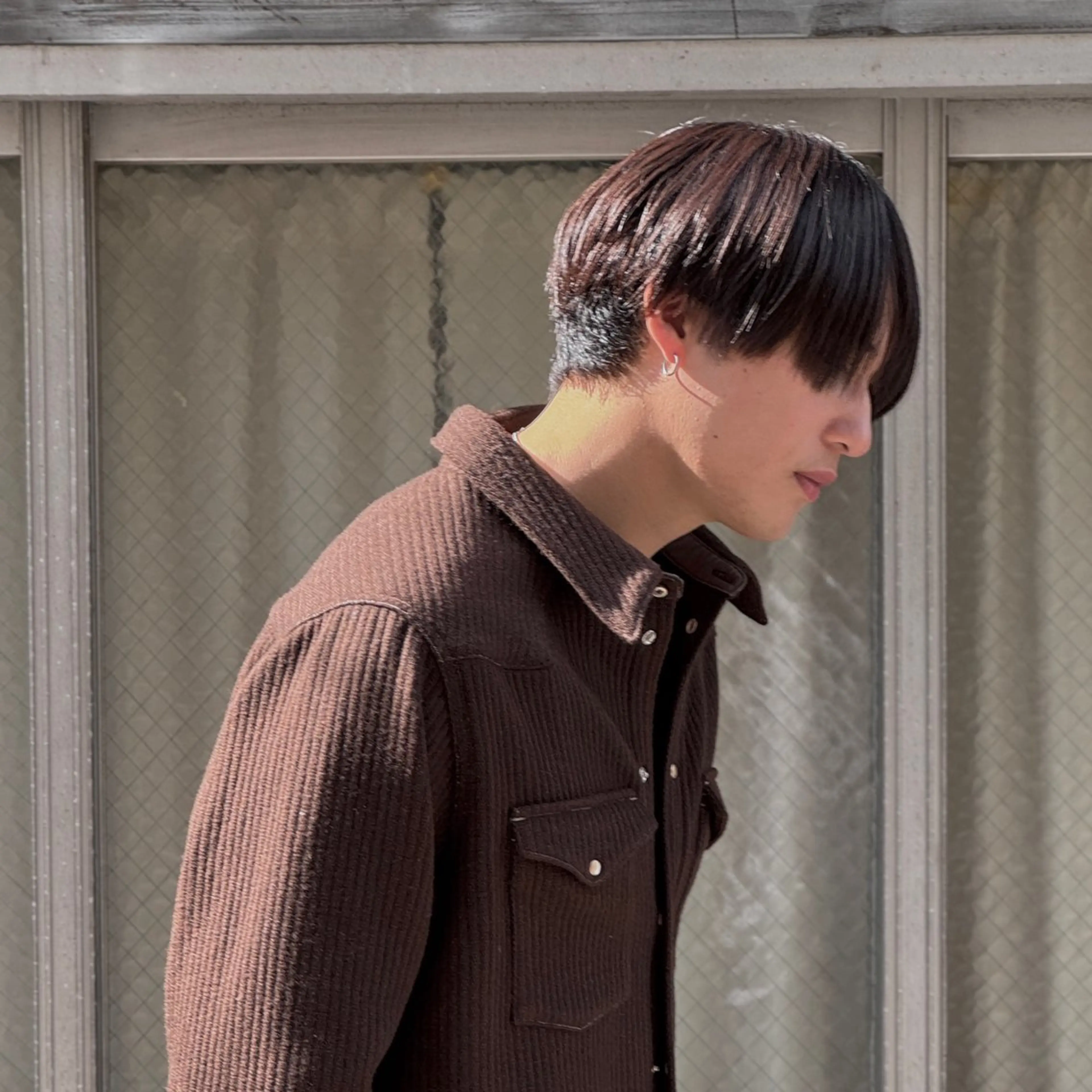 ミディアム カット メンズミディアム☁️ ✨ナチュラル/下村迅のヘアスタイル