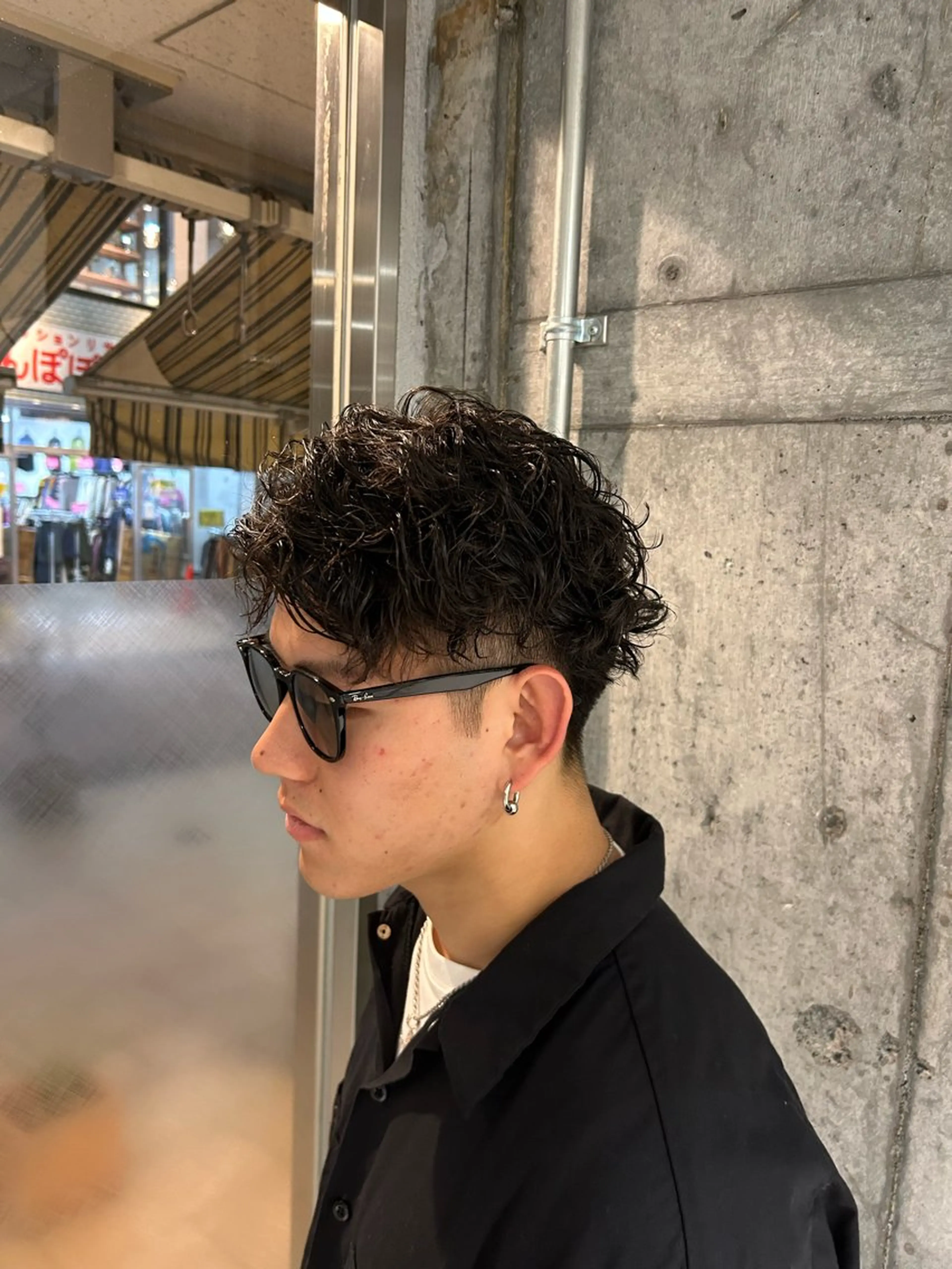 ショート パーマ メンズ カット パーマ メンズ得意です💥 ハユカといいます❗️のヘアスタイル