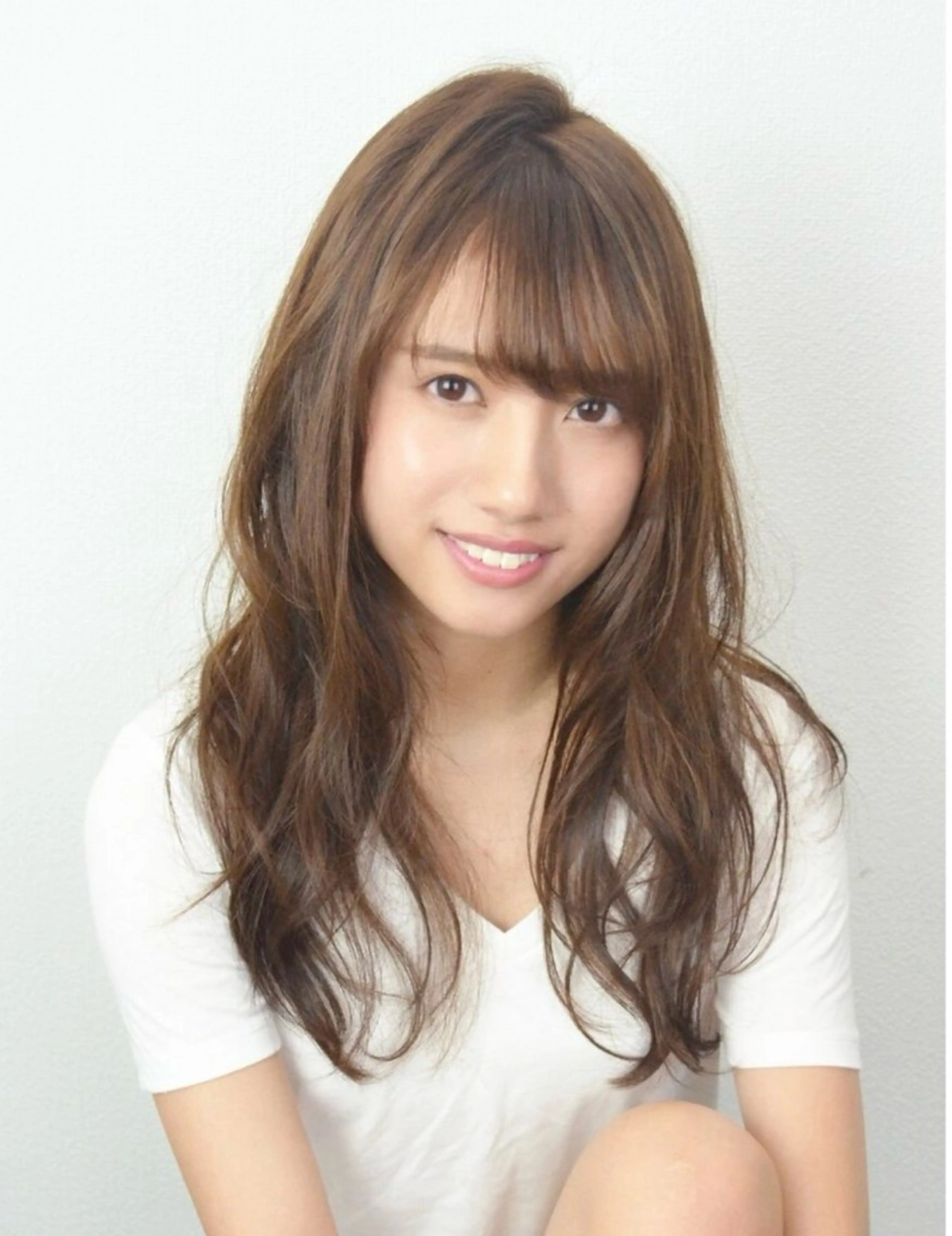 ロング カラー パーマ カット ヘアカラー Stylist アリアのヘアスタイル