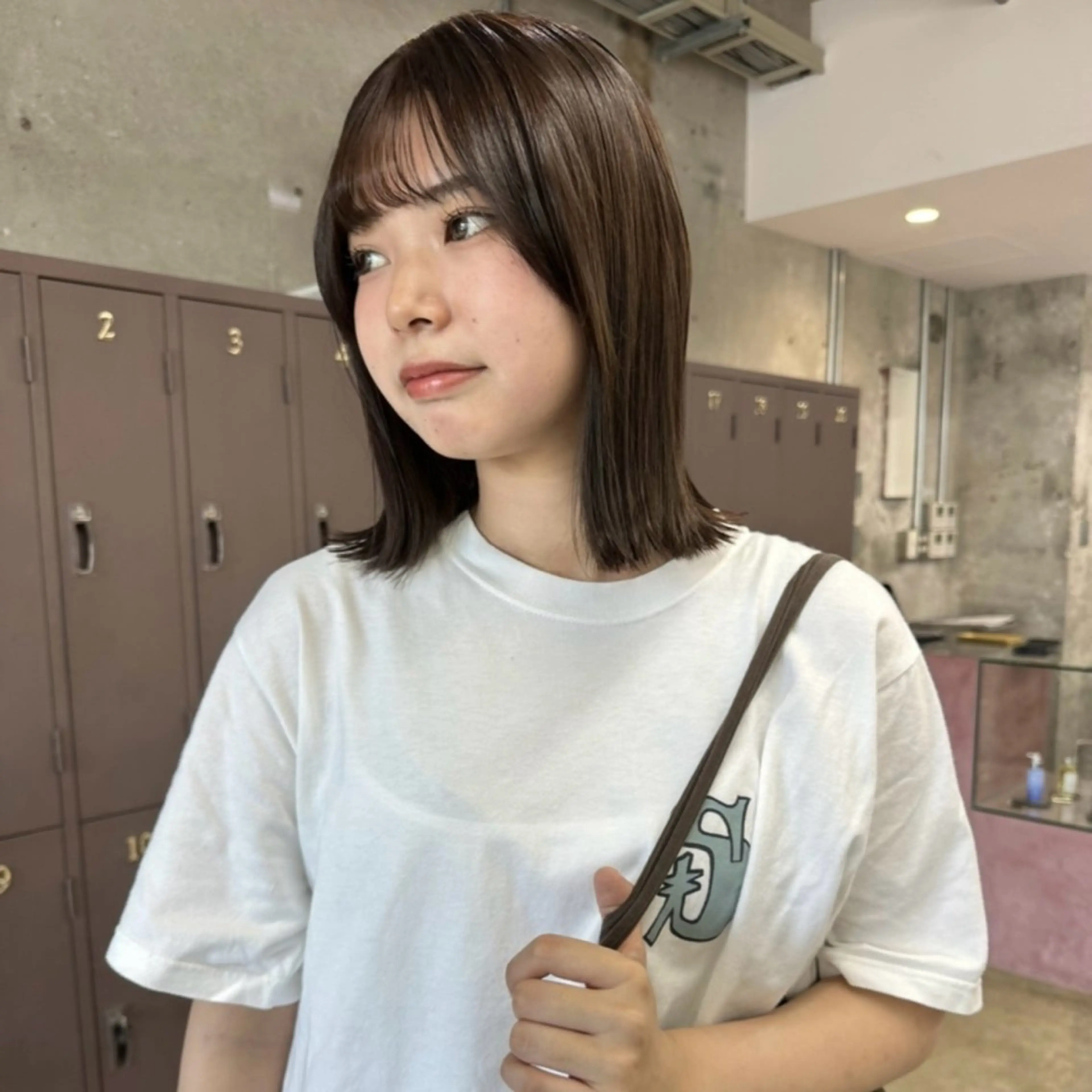 ミディアム カラー myu 🐈‍⬛のヘアスタイル