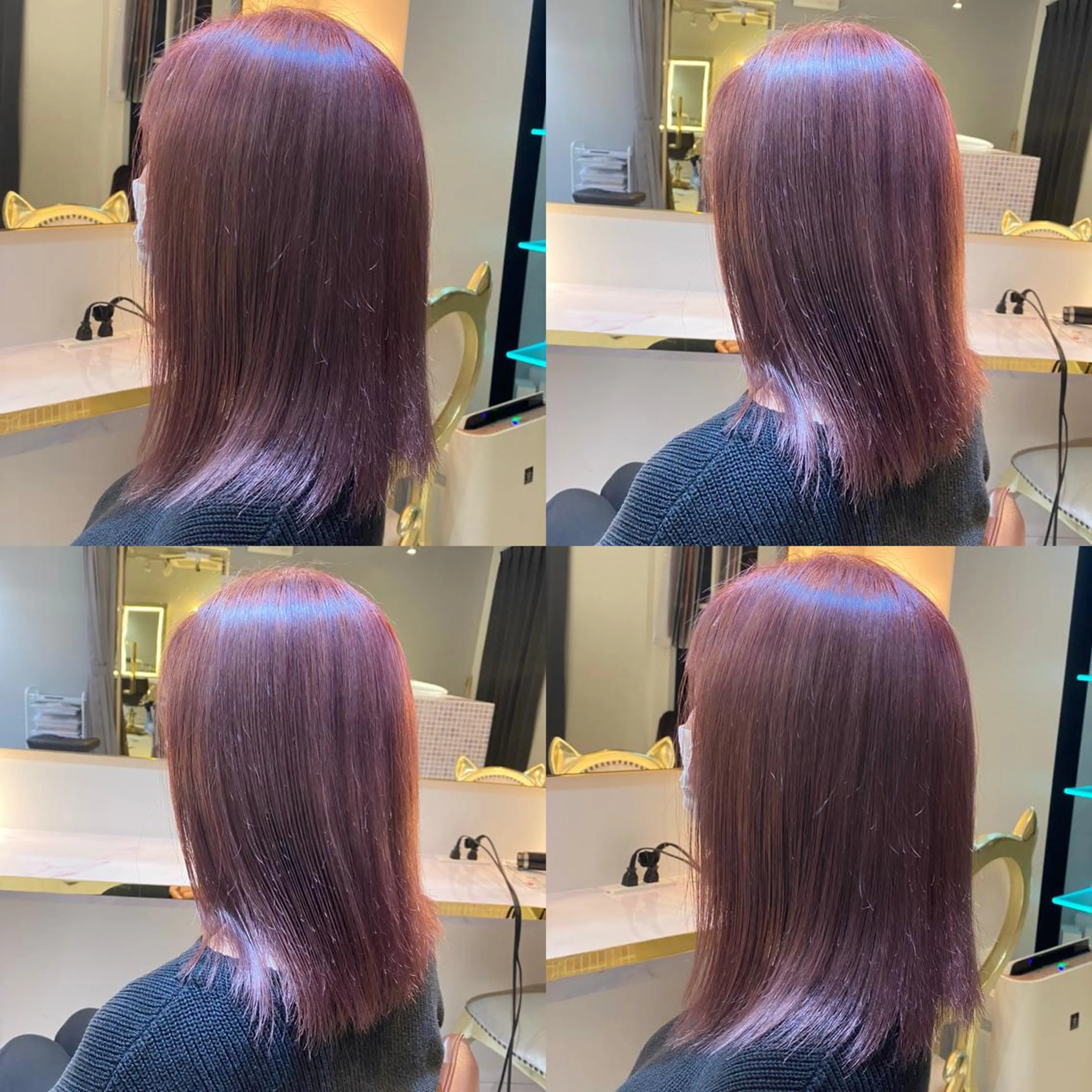 ミディアム カラー ヘアアレンジ ブリーチ 髪質改善 ヘアカラー トリートメント 梅田中崎町髪質改善 /オキヒロト/エコルのヘアスタイル