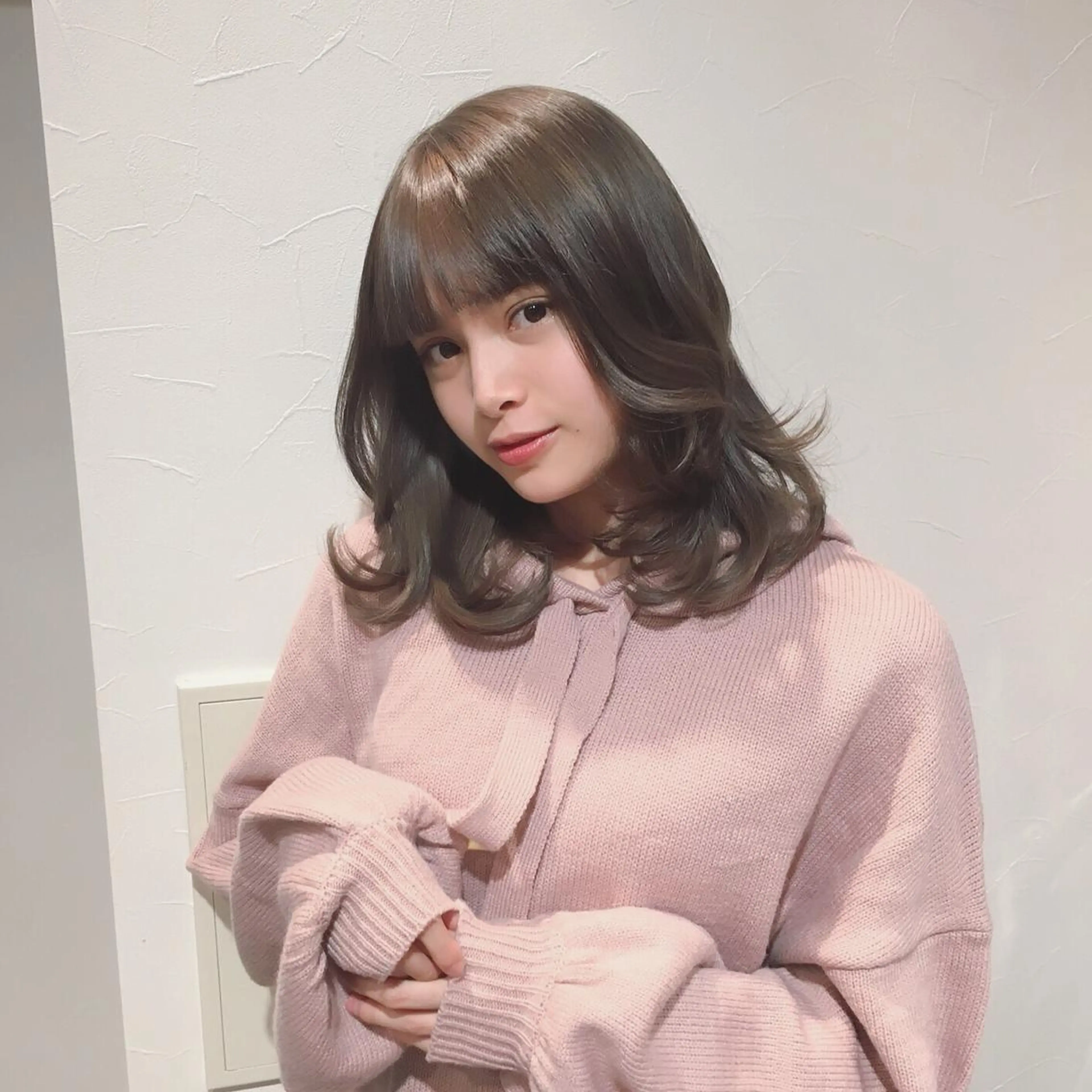 ミディアム カラー ヘアアレンジ 柔らか垢抜けｶﾗｰと ｶｯﾄ🫧ASUKAのヘアスタイル