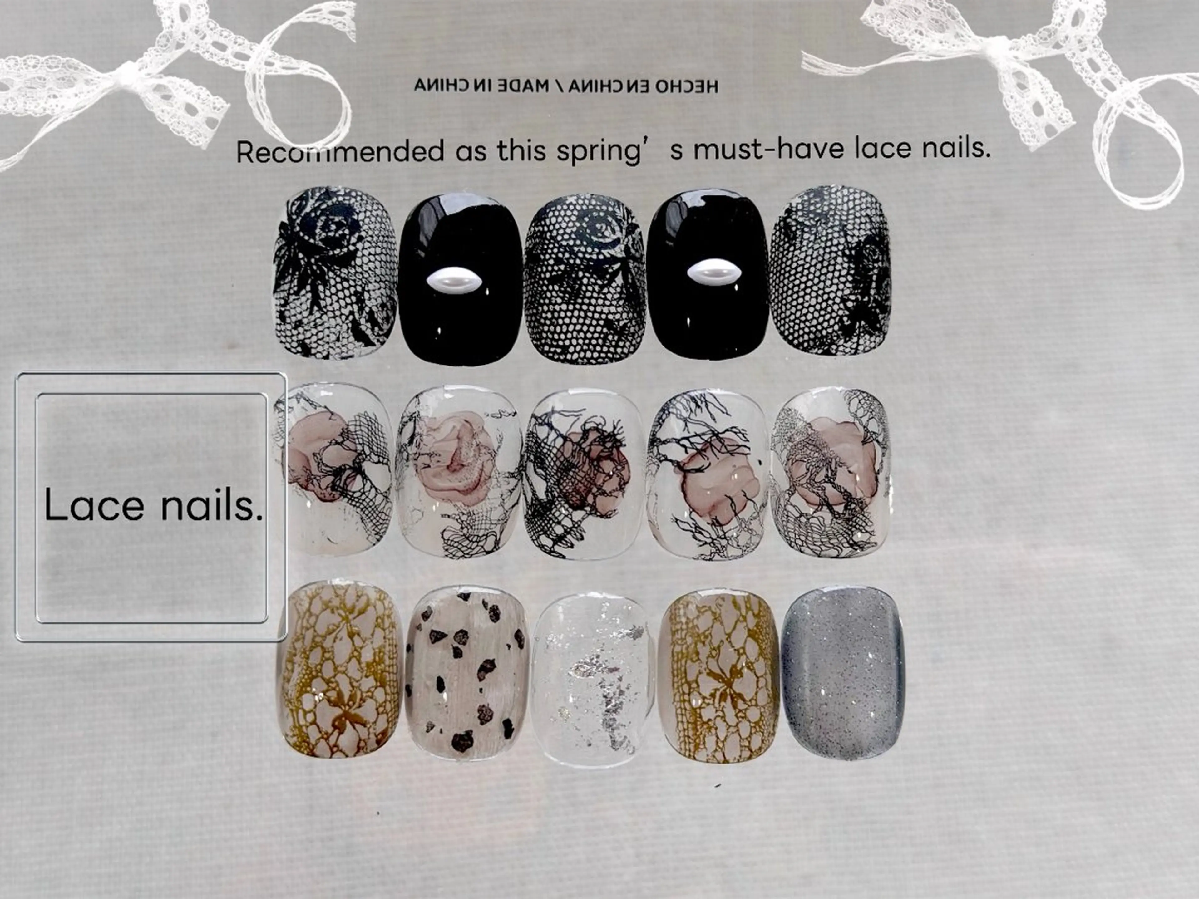 今期“ＳＮＳ”のトレンドはレースネイルの写真