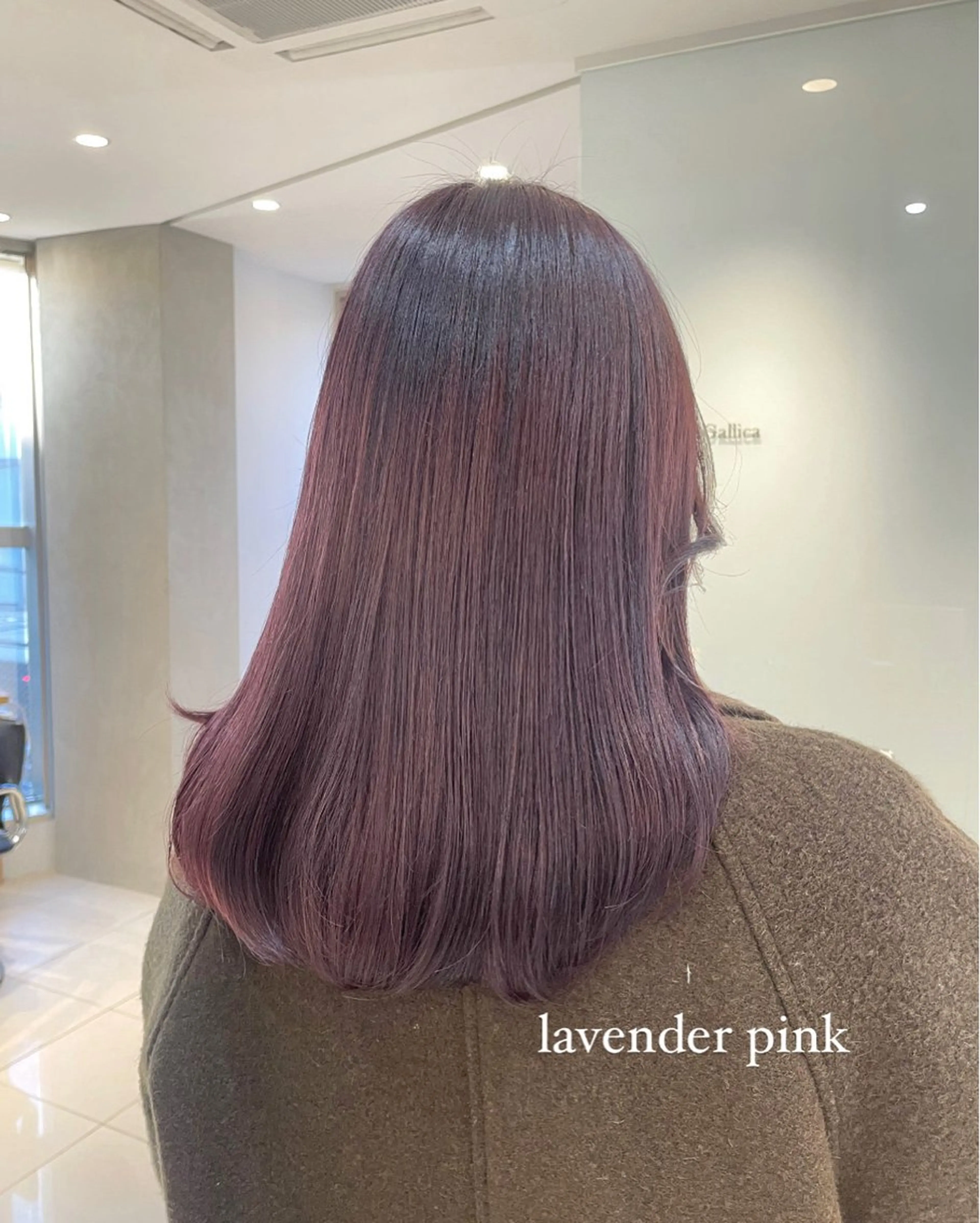 セミロング カラー ヘアアレンジ ブリーチ ラベンダーカラー ラベンダーピンク ピンクカラー カット ヘアカラー トリートメント ヘアセット 🫧柔色/トレンド カラー/川辺晴加のヘアスタイル