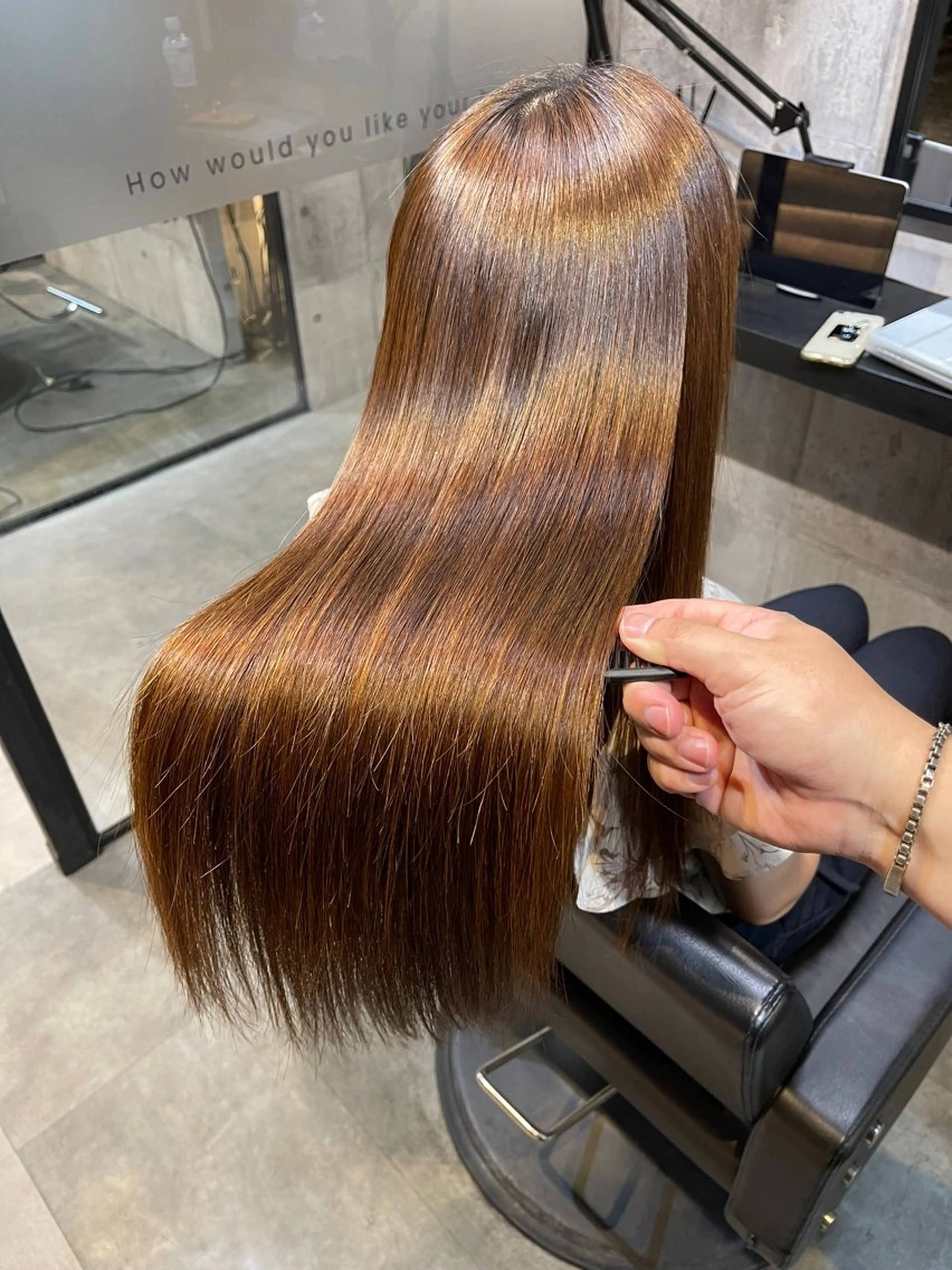 ロング 髪質改善 縮毛矯正 ♦️髪質改善縮毛矯正 美髪💍谷口克也♦️のヘアスタイル