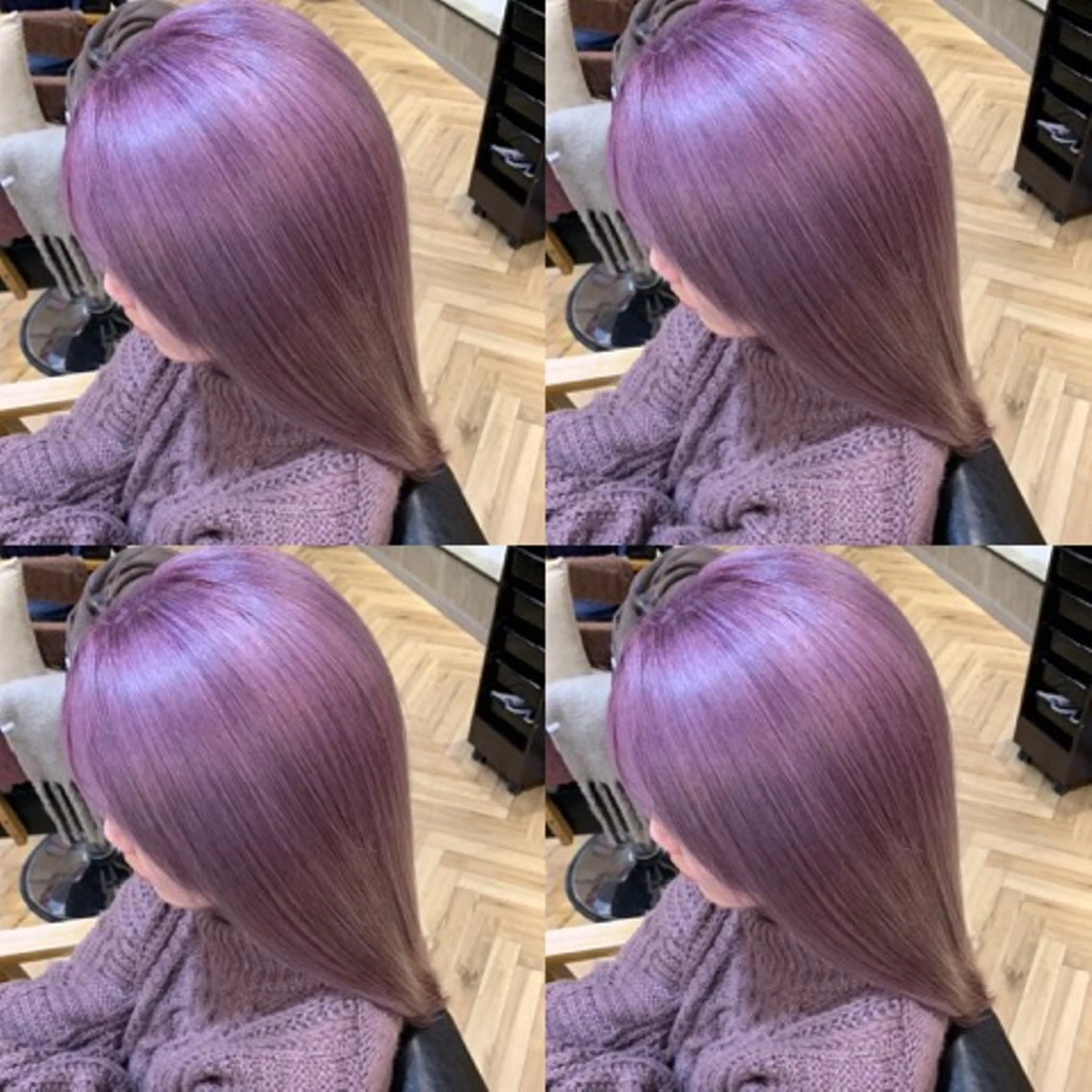 セミロング カット ヘアカラー トリートメント ✨髪質改善✖︎顔周り レイヤー✨ナカムラのヘアスタイル