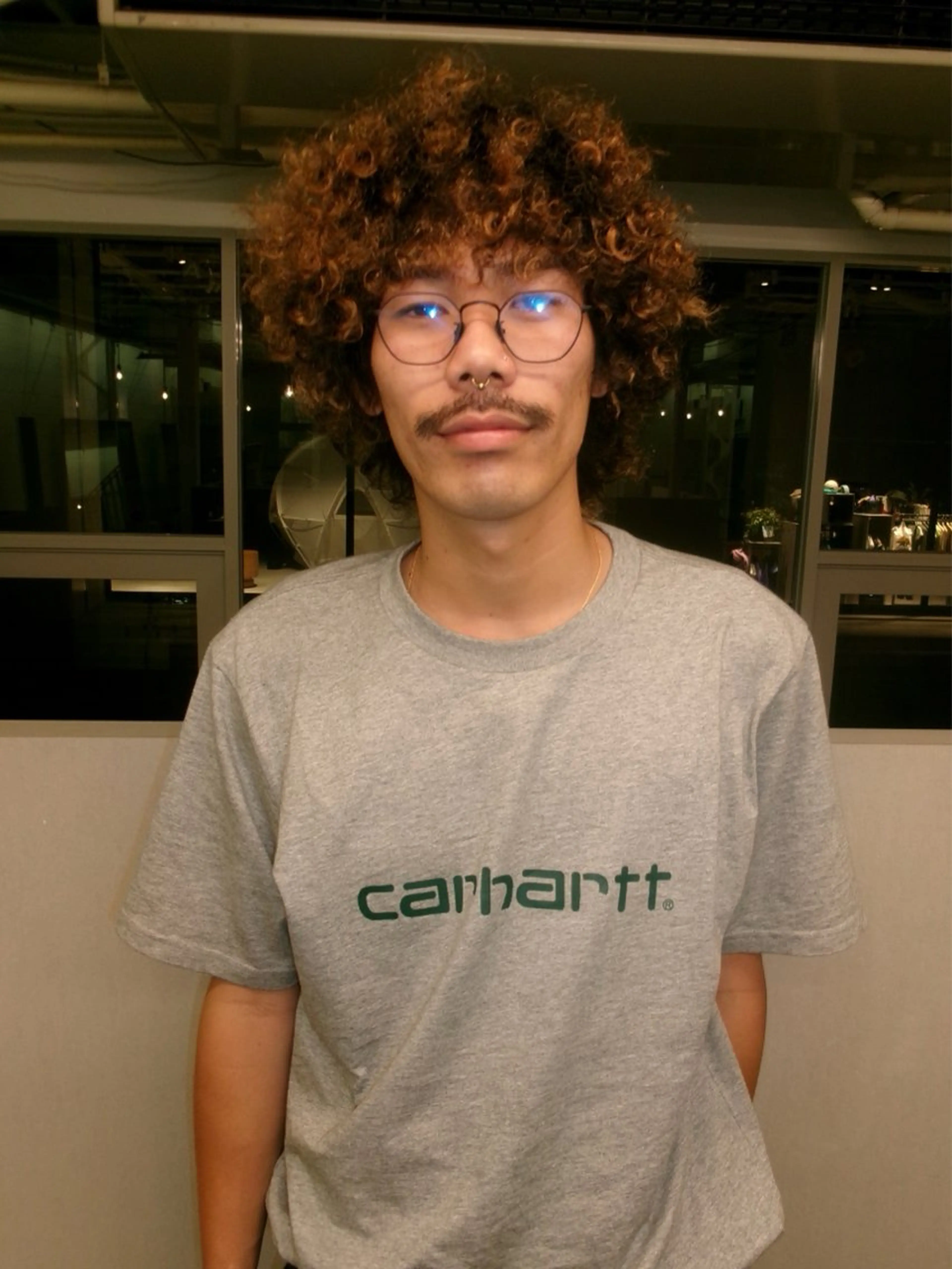 パーマ メンズ メンズパーマ タクト メンズカット レイヤー 難波美容室のヘアスタイル