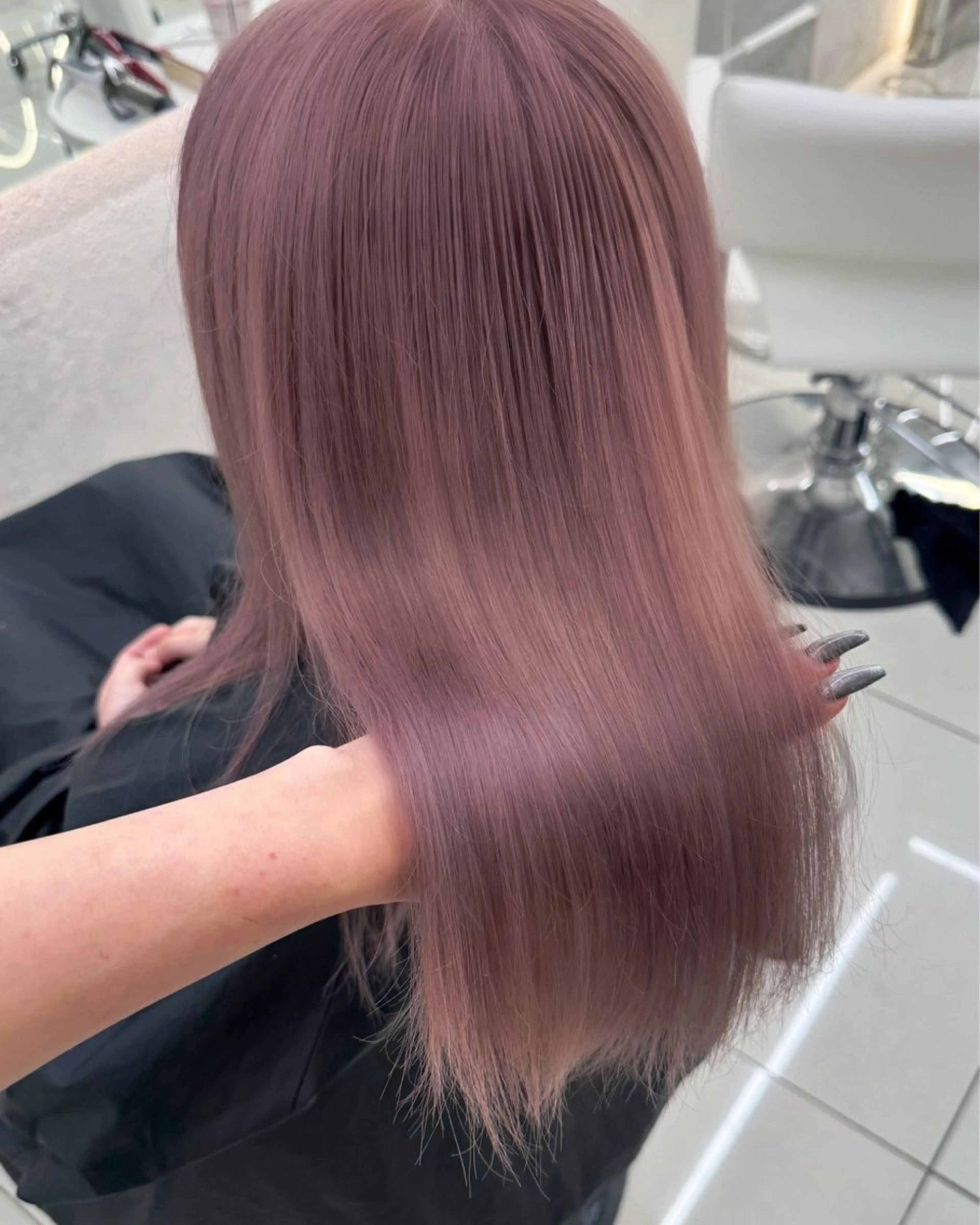 カラー ヘアカラー トリートメント ヘアセット ANN GAGA 心斎橋/ハイトーンのヘアスタイル