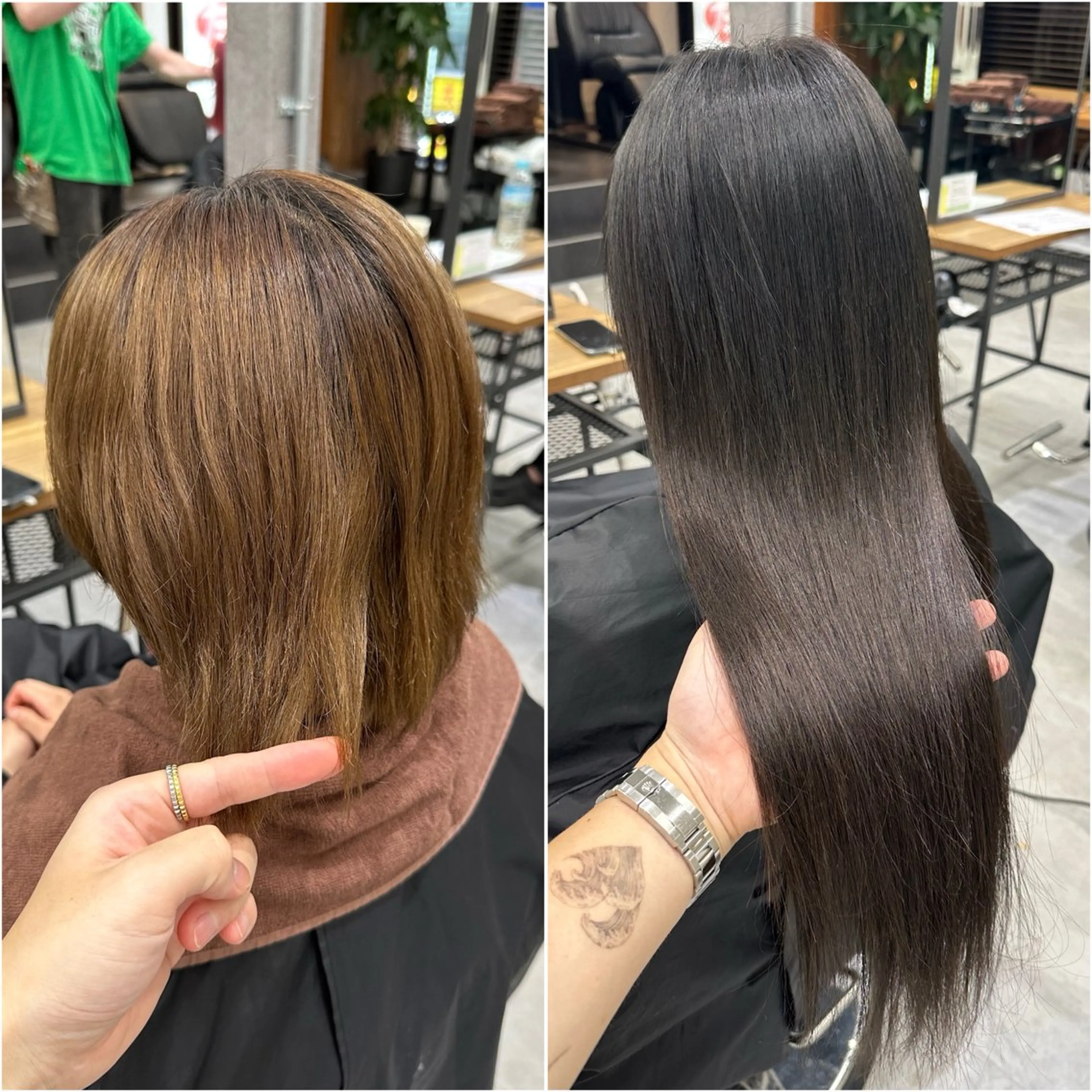 ロング カラー ボブ エクステ ロング ヘアカラー エクステ KEISUKE🐶 カラー✨エクステのヘアスタイル