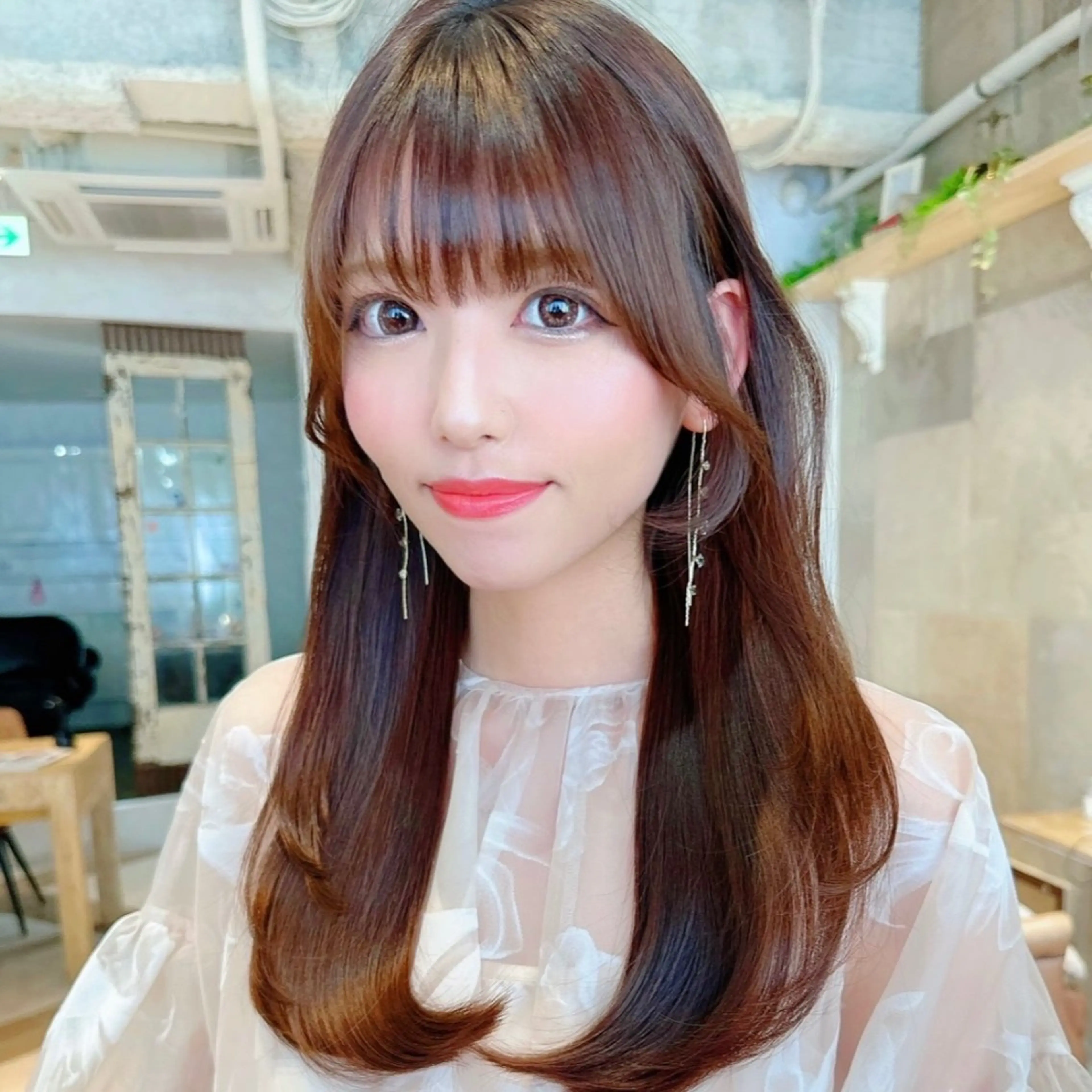 ロング カラー カット ヘアカラー トリートメント 酒井 里穂のヘアスタイル