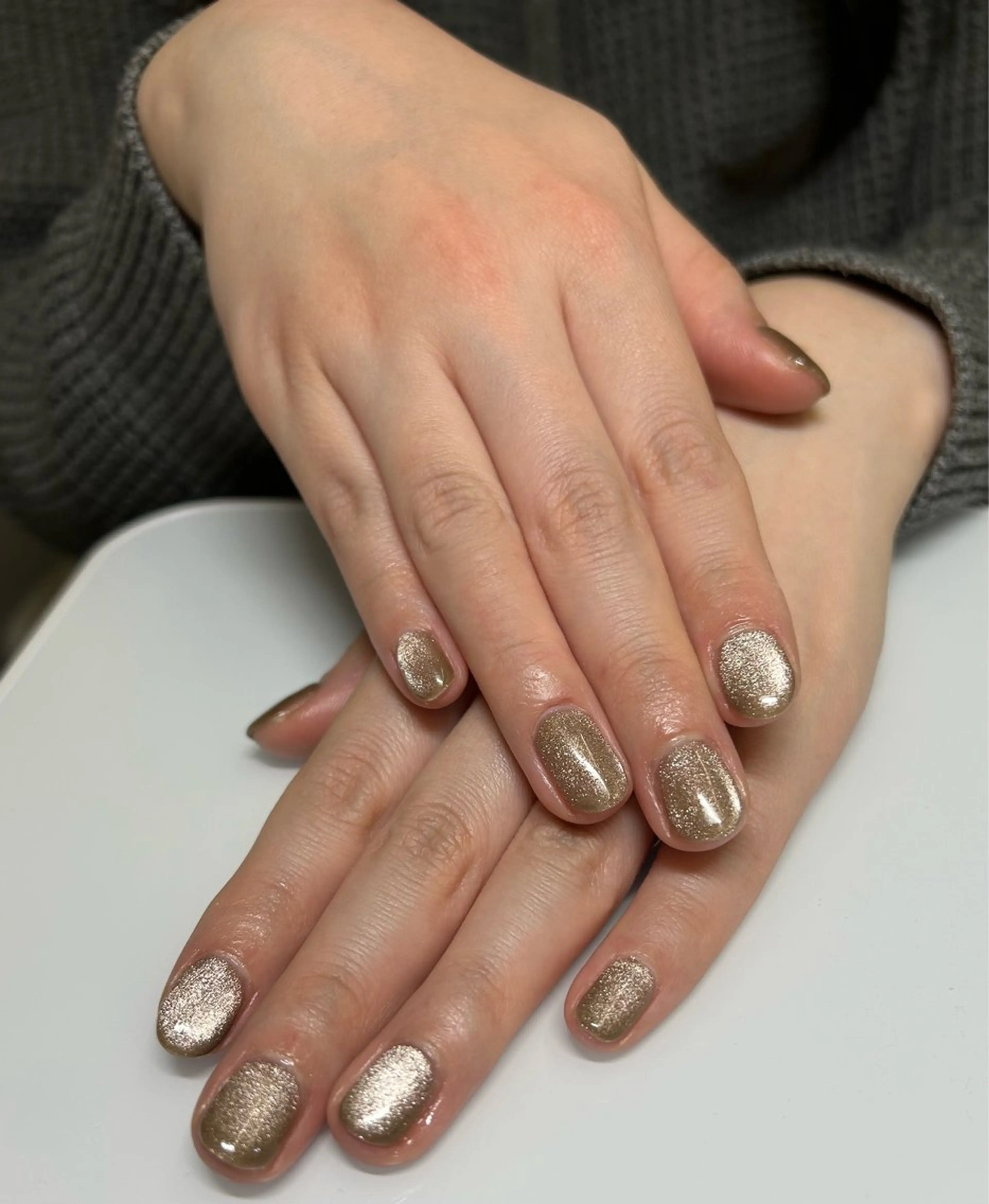 ネイル マグネットネイル AIushe平井店 ななみのネイルデザイン