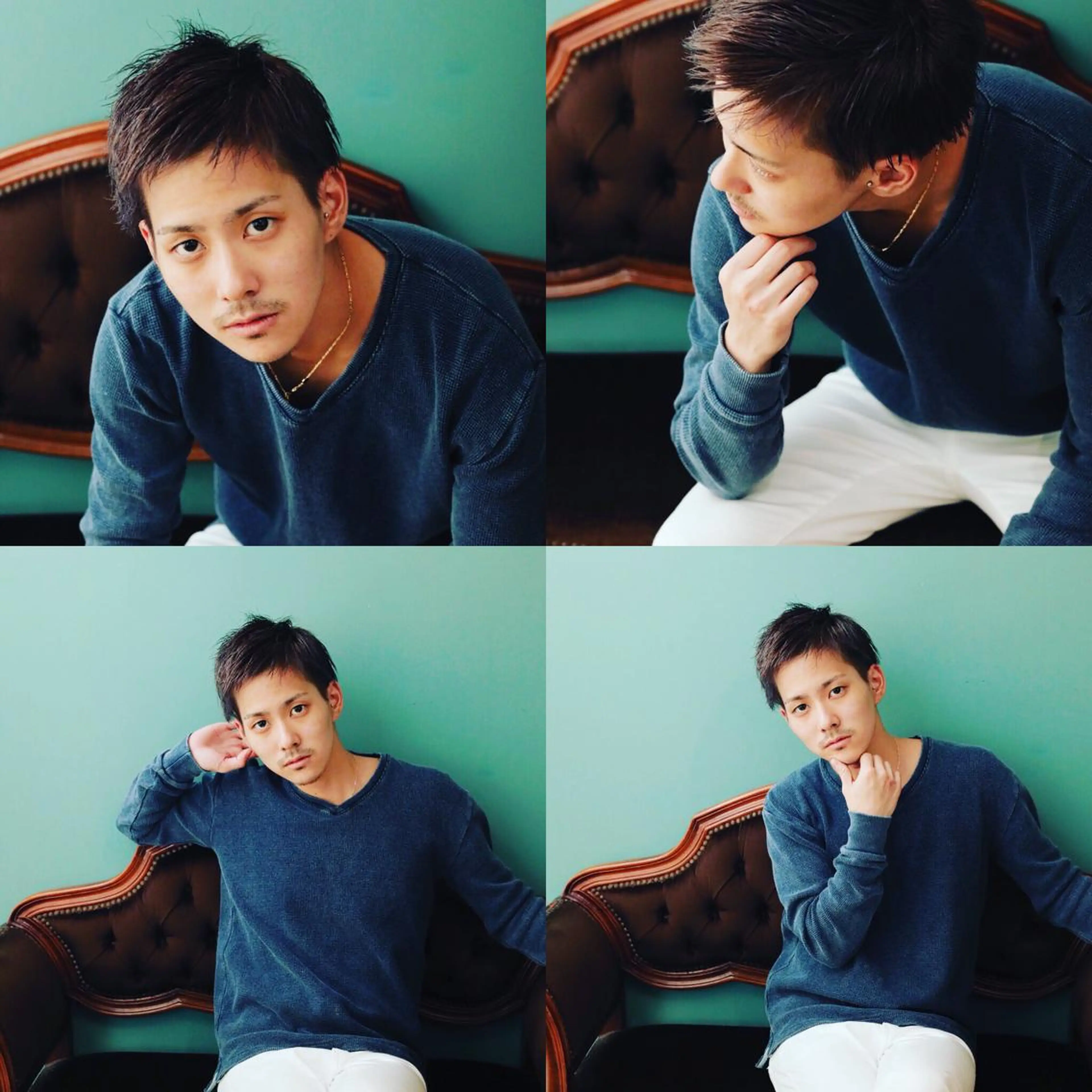 ショート カラー パーマ メンズ メンズパーマ ツーブロック 刈り上げ シルバー ショートヘア 小林 弘人のその他イメージ