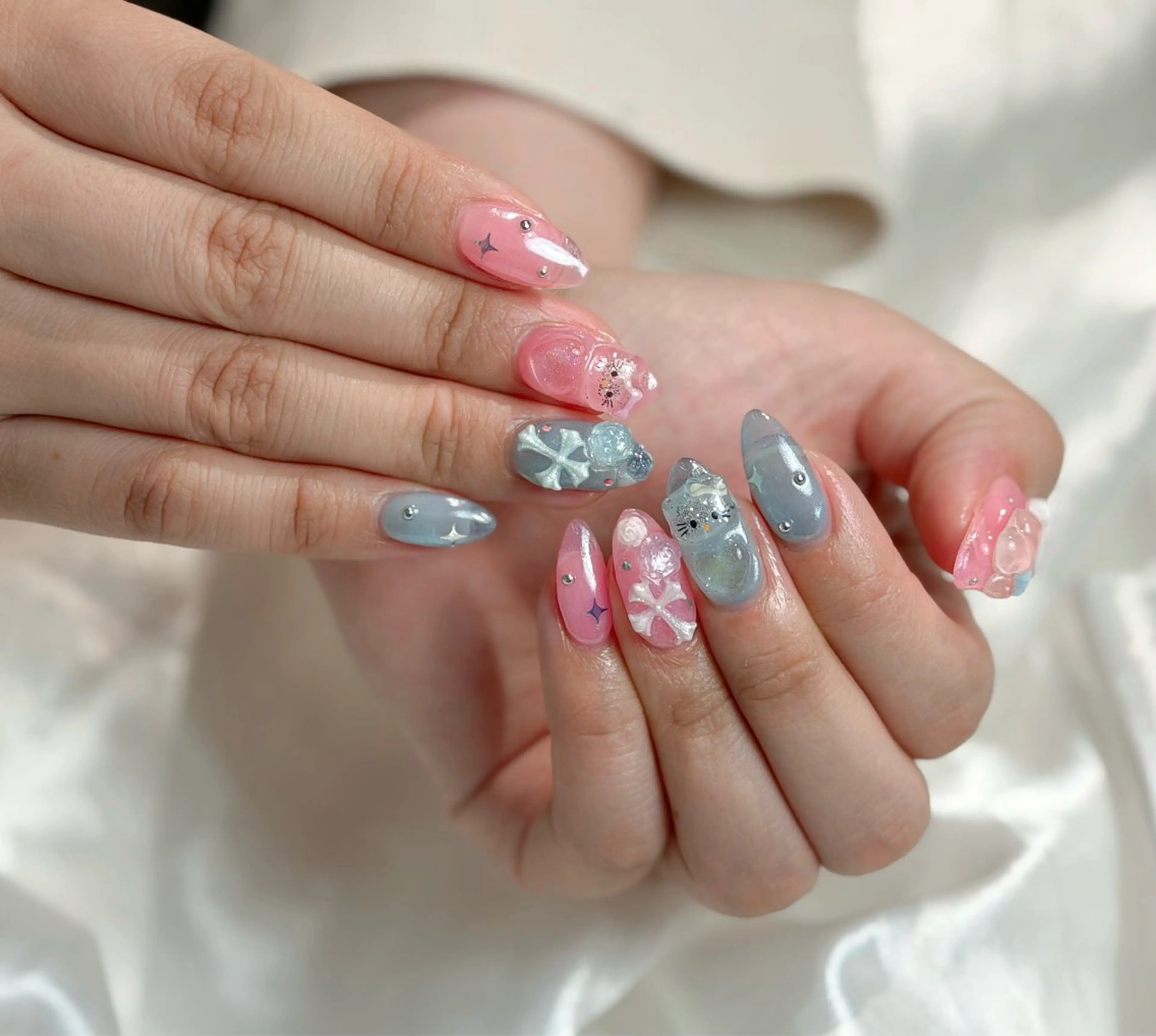 ネイル 長さ出し ハンドネイル nail_ ayaeのネイルデザイン