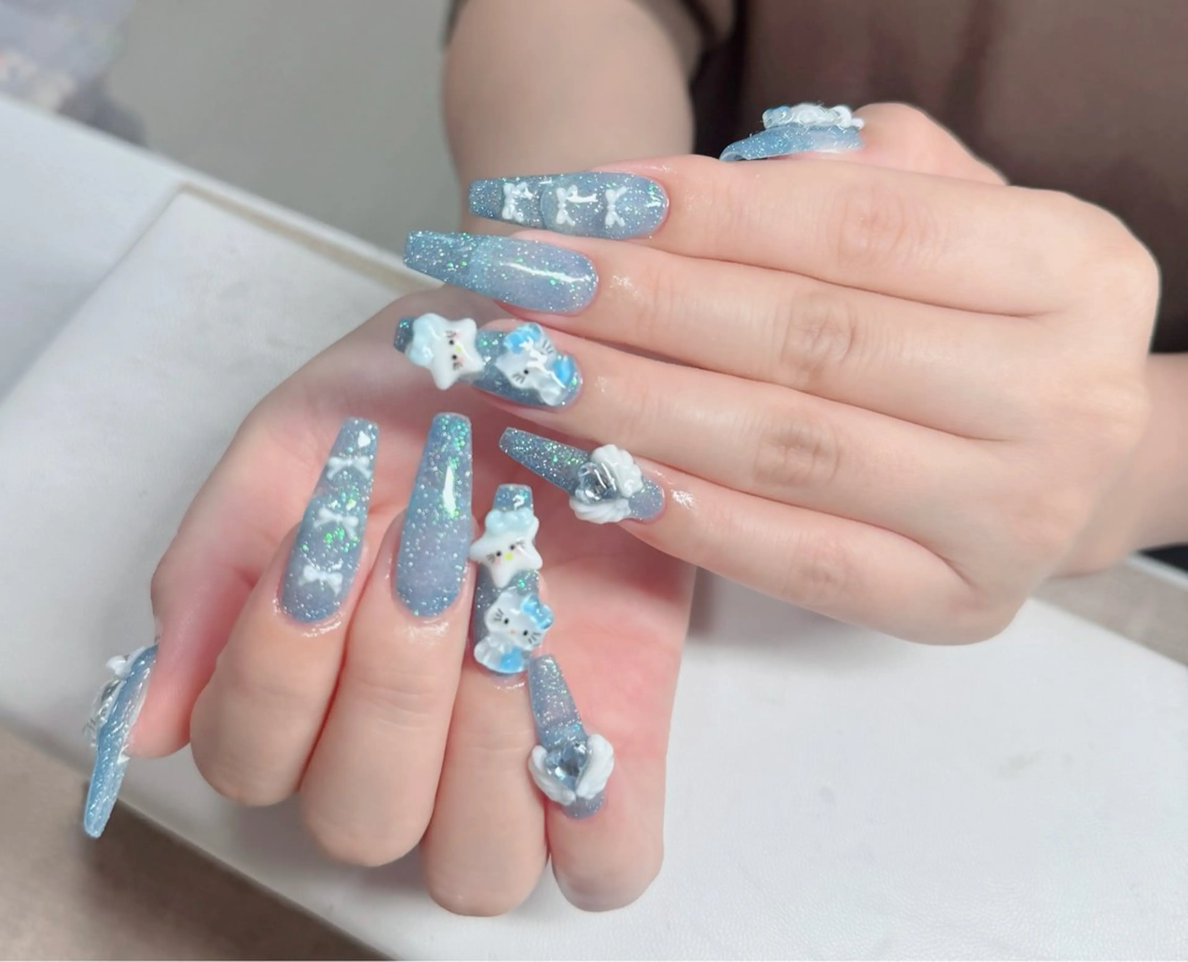 ネイル アートネイル フレンチネイル ジェルネイル 韓国ネイル マグネットネイル Lenie Nail Salonのネイルデザイン