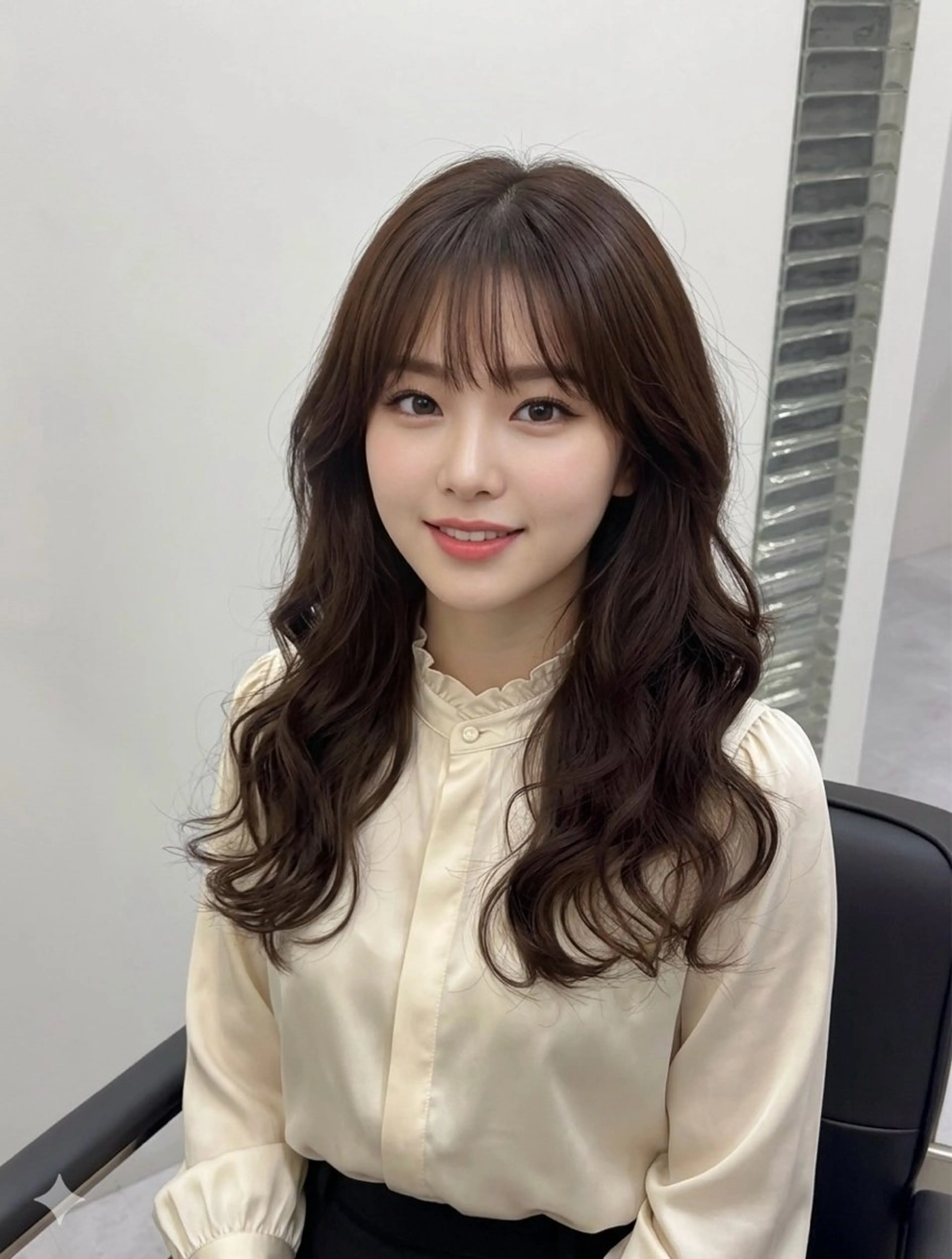 【撮影モデル/ 20代限定】レイヤーカット+コテ巻き風パーマの写真