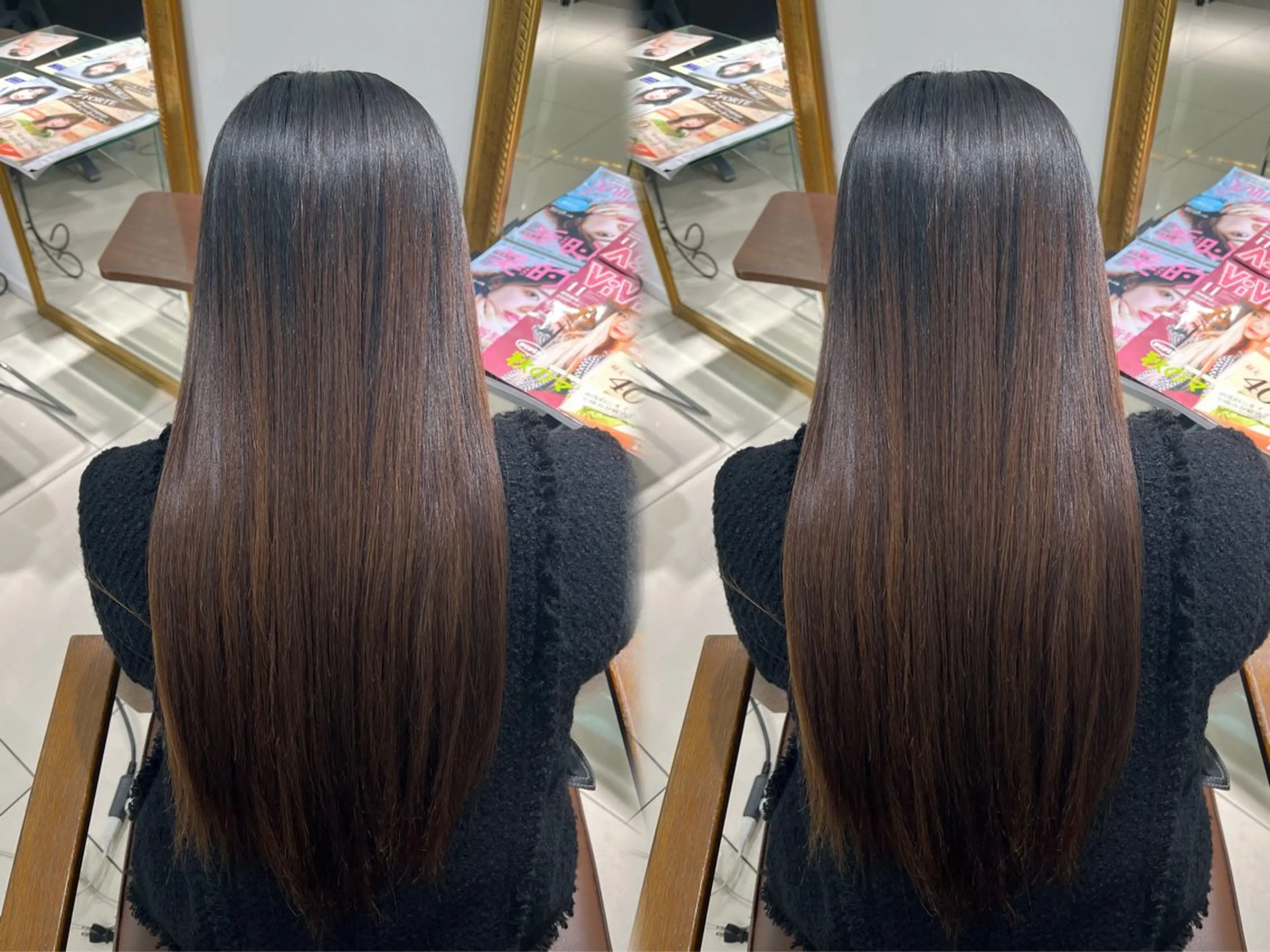 ロング 縮毛矯正 縮毛矯正 巻ける🫧縮毛矯正 💞はな🎀のヘアスタイル