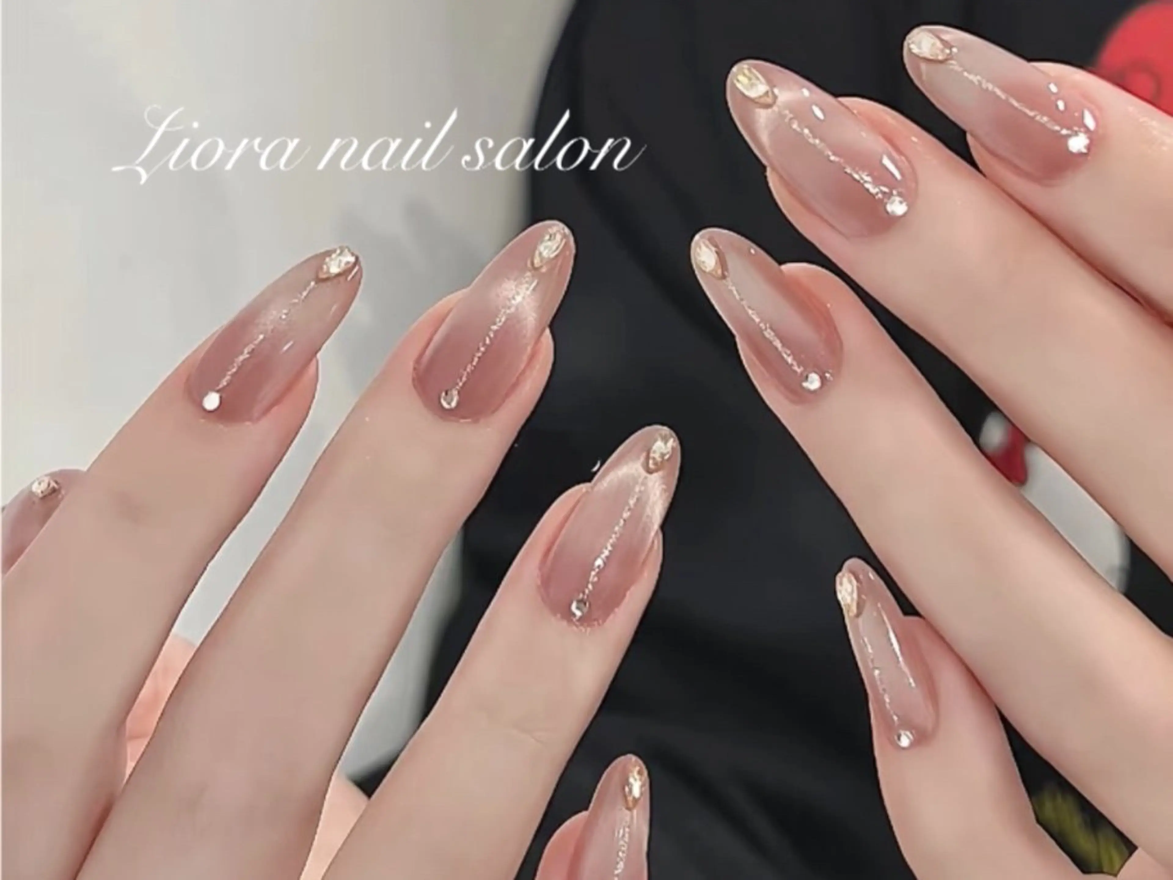 ネイル フレンチネイル ジェルネイル ガーリー グラデーション キラキラネイル ハンドネイル Liora nail スカルプ専門店のネイルデザイン