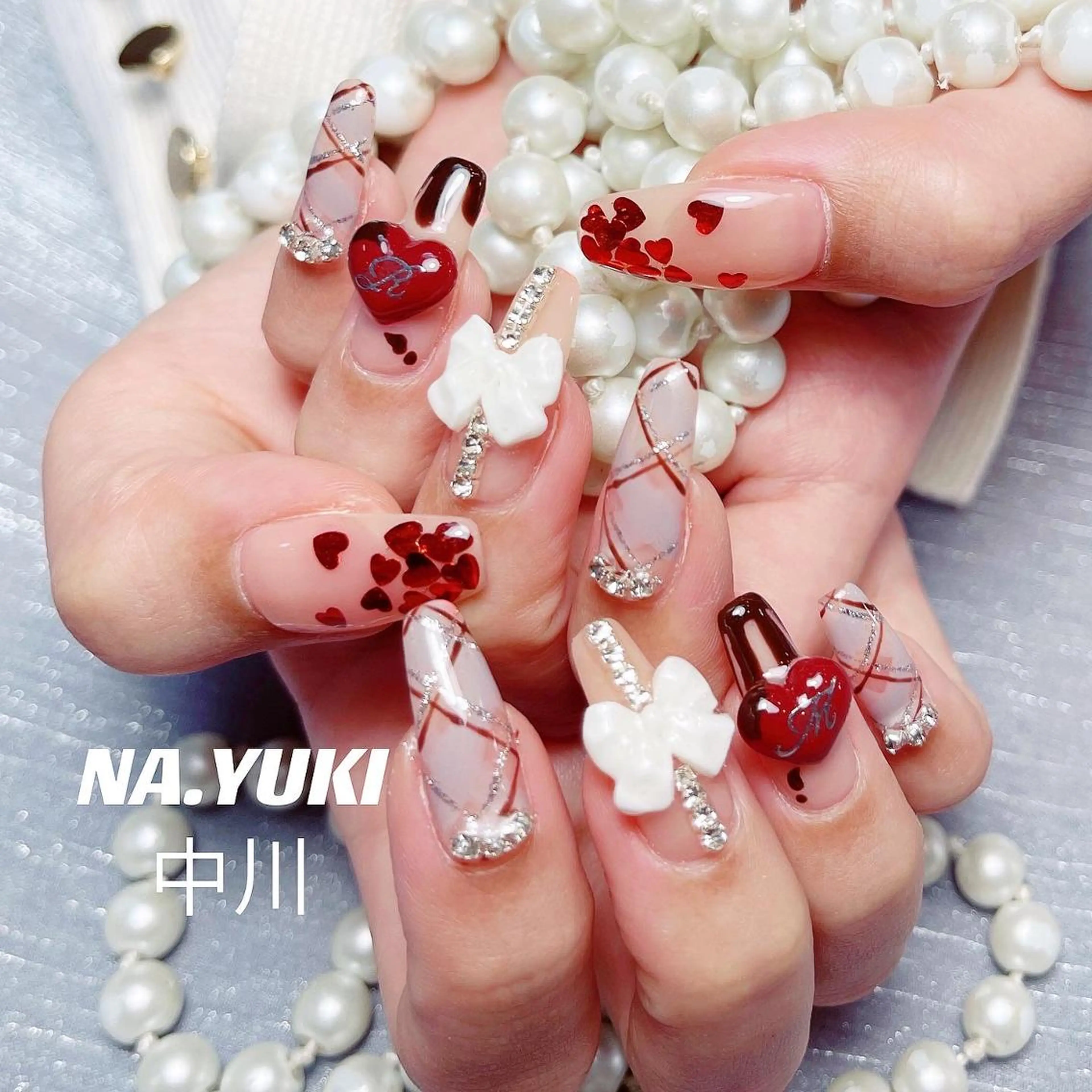 ネイル ロング ハンドネイル ハンドケア ナユキNA.YUKI 池袋店のネイルデザイン