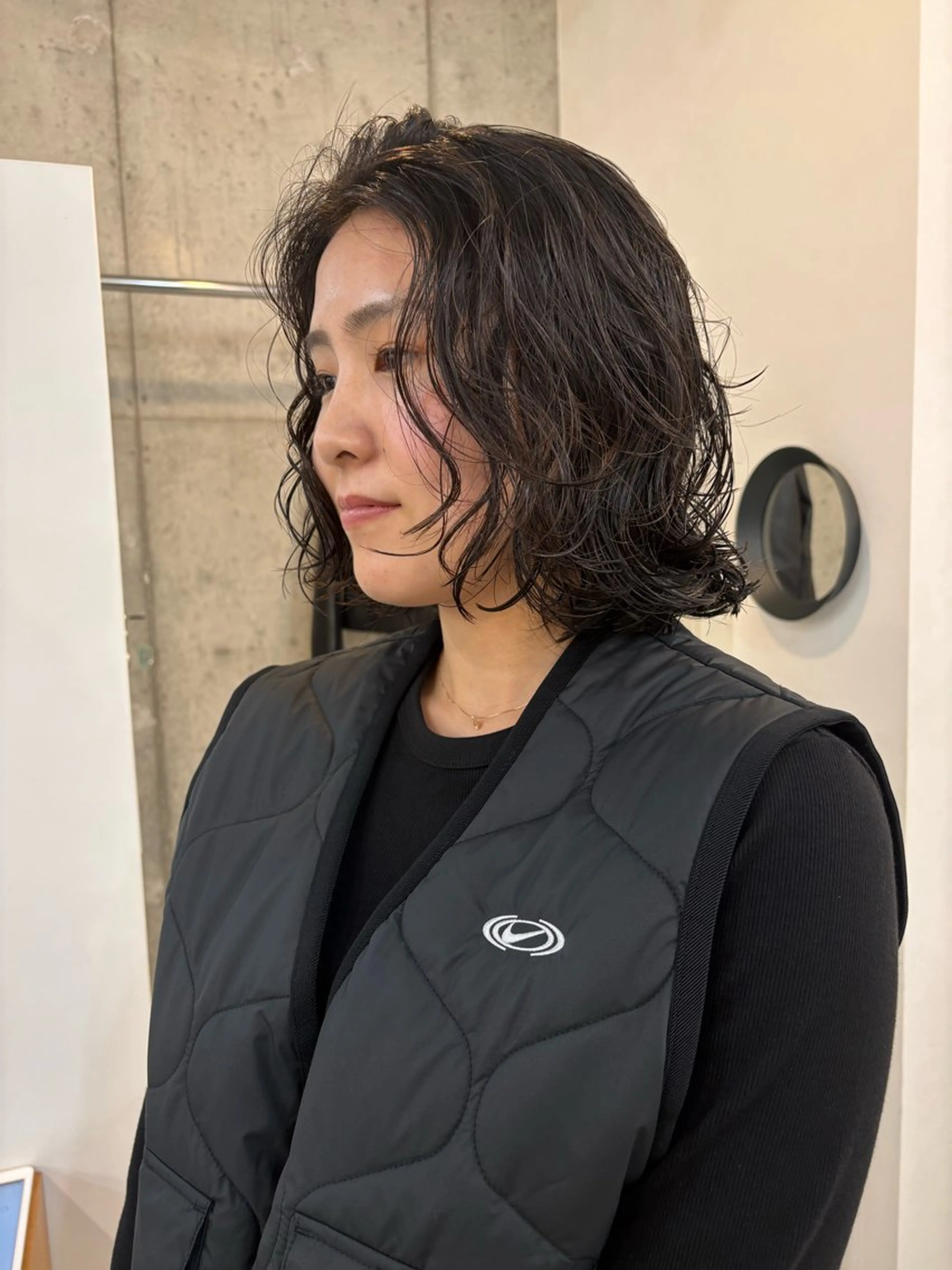 ミディアム パーマ カット パーマ eri kinjoのヘアスタイル