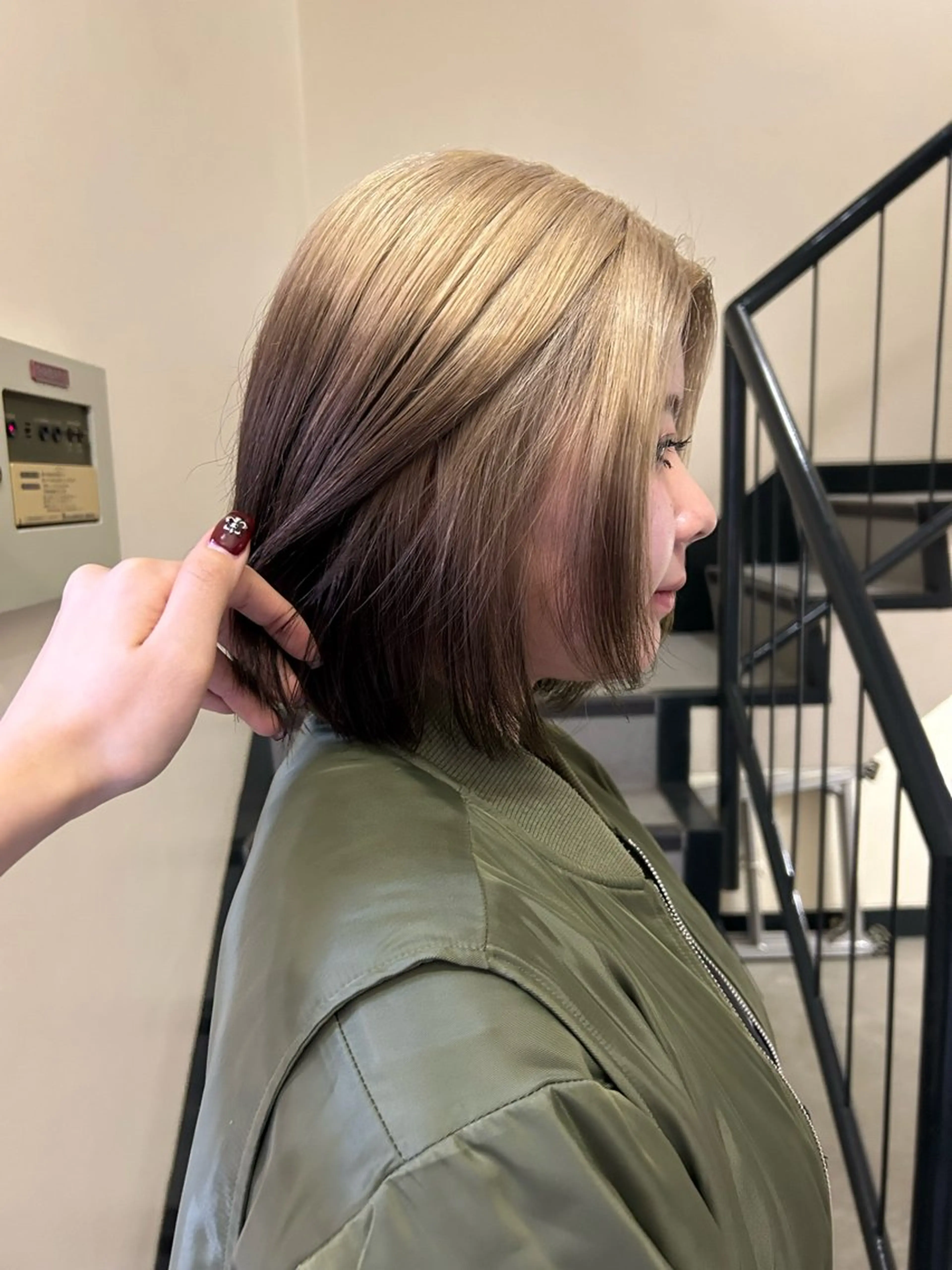 ショート カラー ベージュカラー ブラウンカラー ヘアカラー ☕️結【suii.】 ボブ/ヘアセット☕️のヘアスタイル