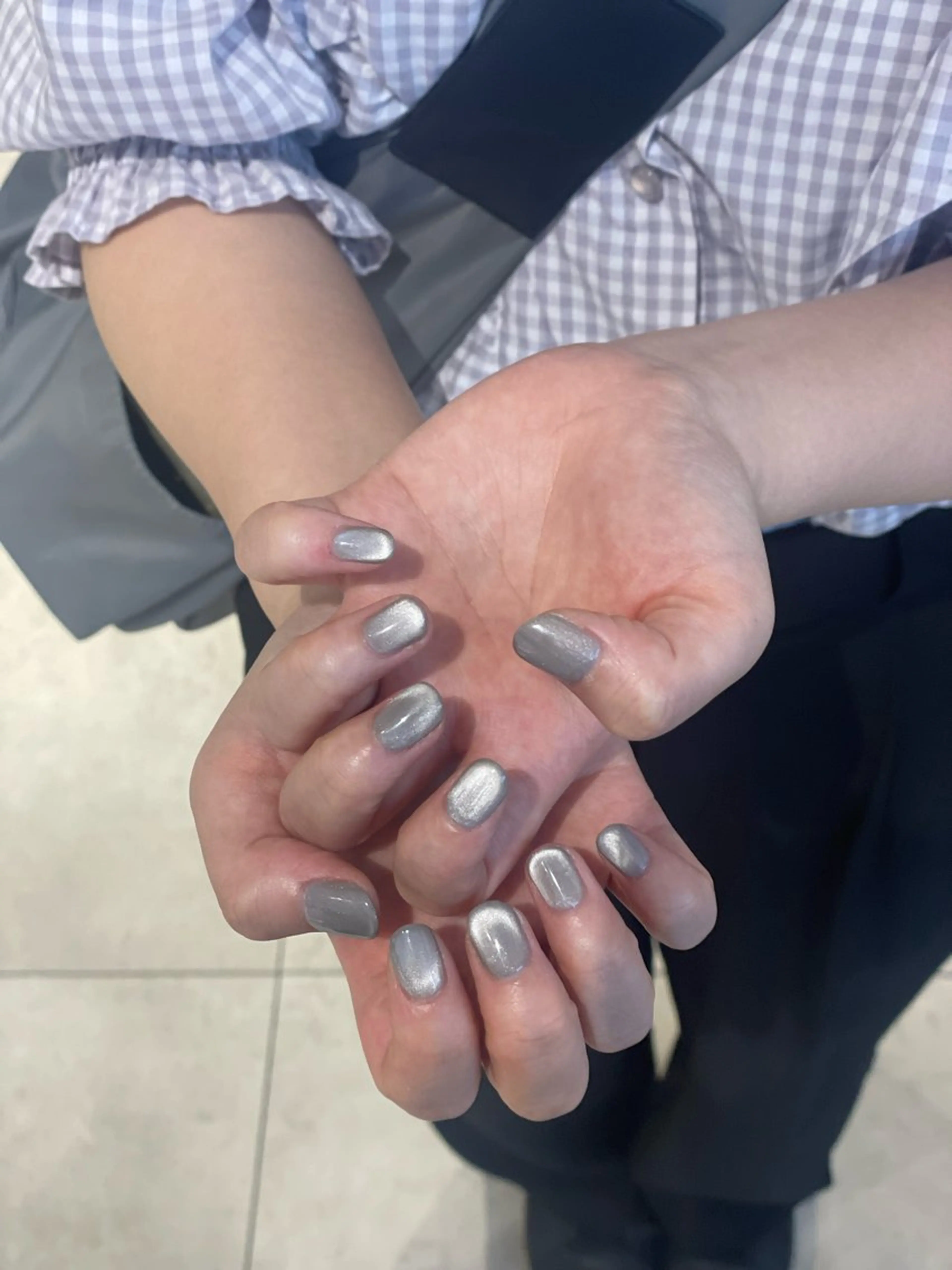 ネイル ハンドネイル 韓国ヘア/グレージュ kanako🤍🫧のヘアスタイル