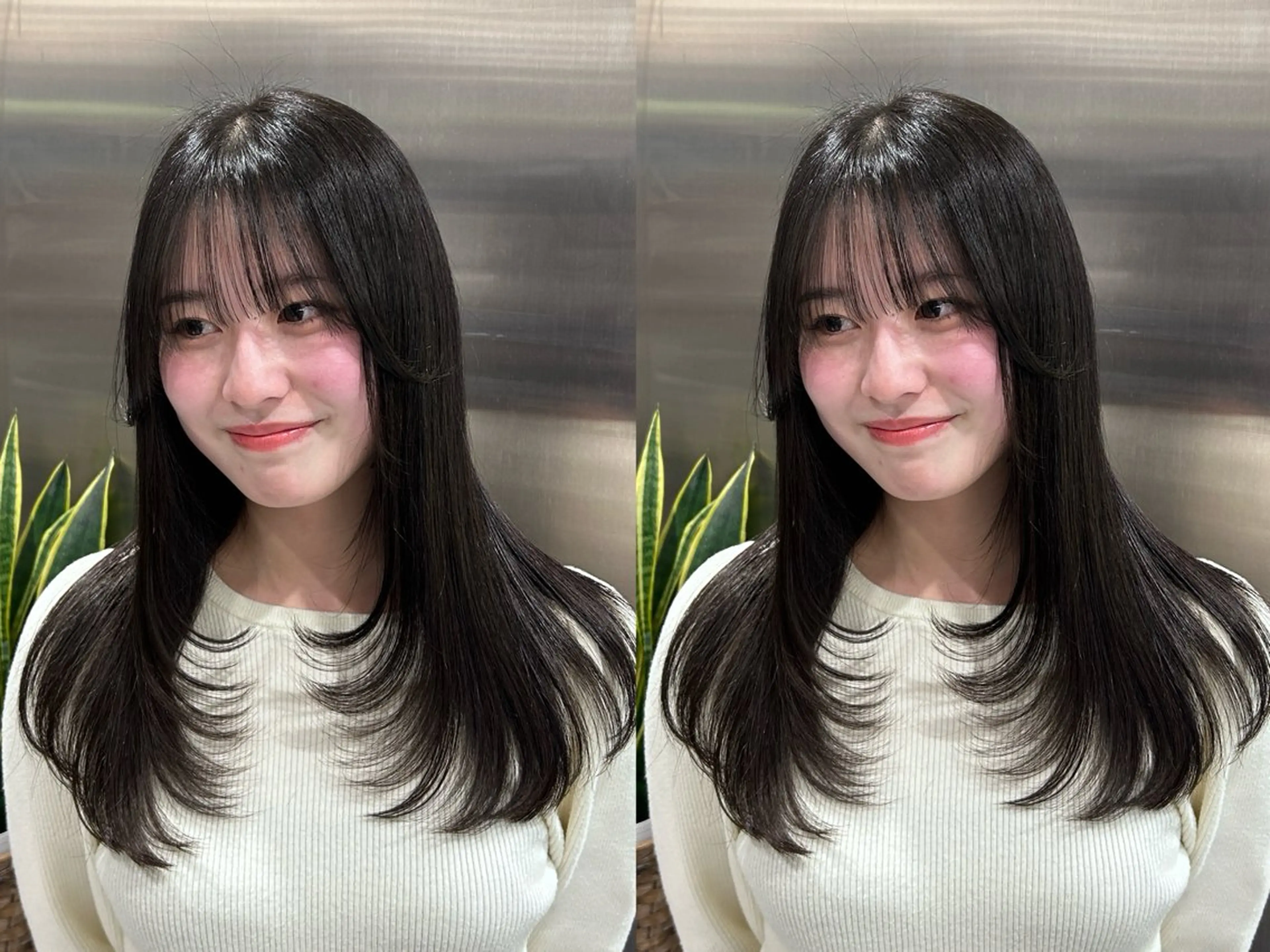 セミロング カラー カット 透明感ツヤカラー/ アイリスト/ゆきなのマツエク・マツパデザイン