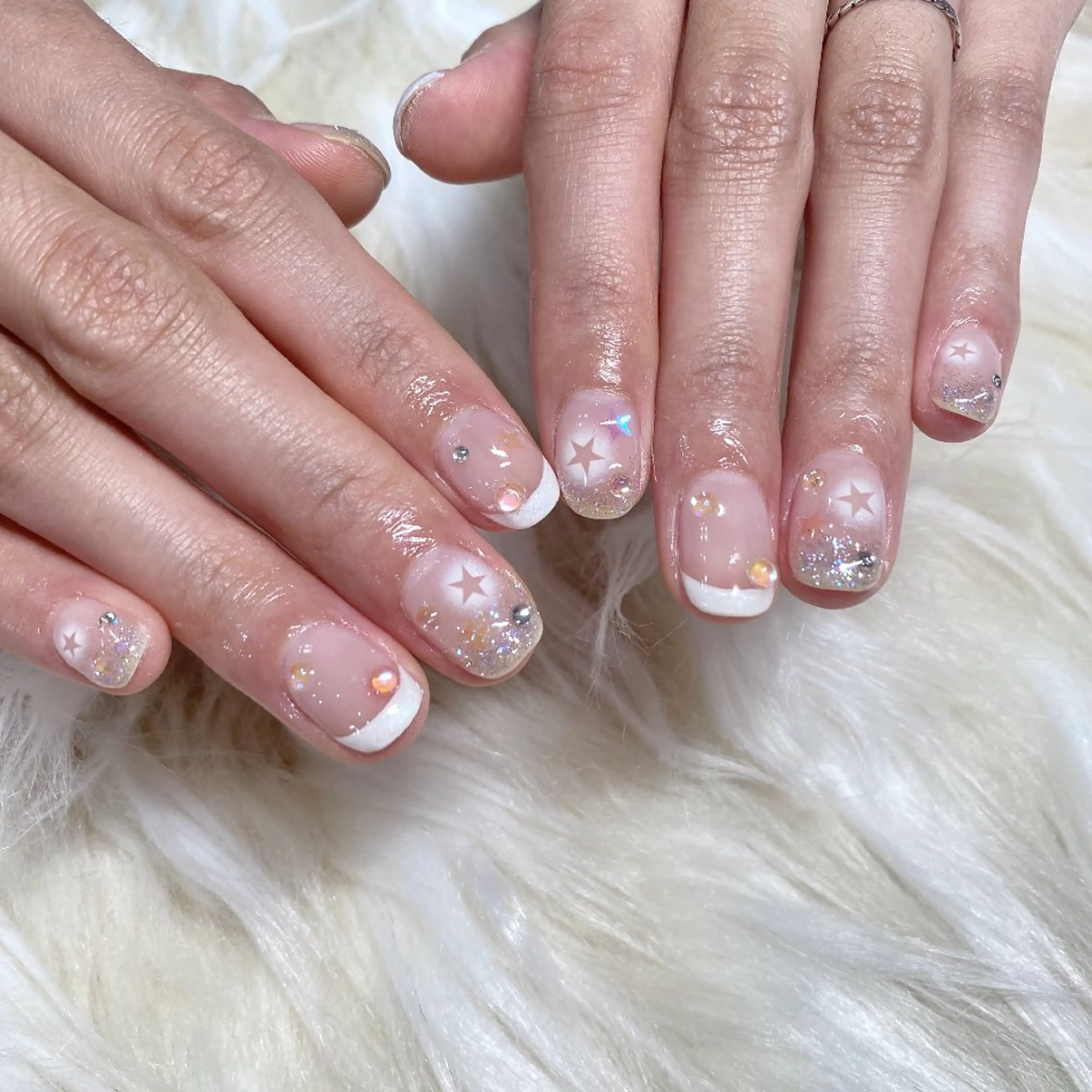 ネイル アートネイル 韓国ネイル マグネットネイル 夏ネイル ワンホンネイル BelireMaa Nail&eyeのネイルデザイン