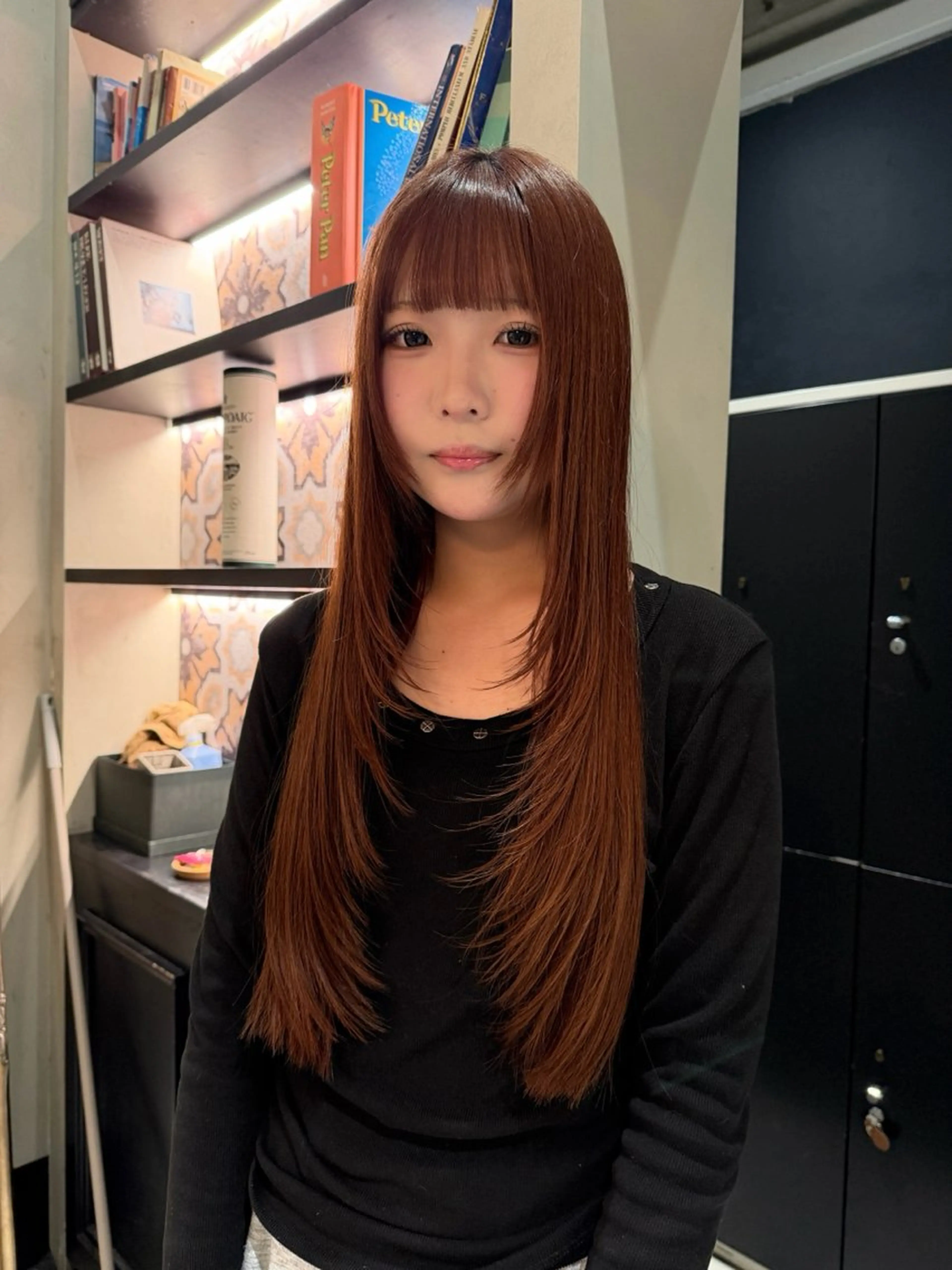 ロング ロングレイヤー レイヤーカット ロング カット み うのヘアスタイル