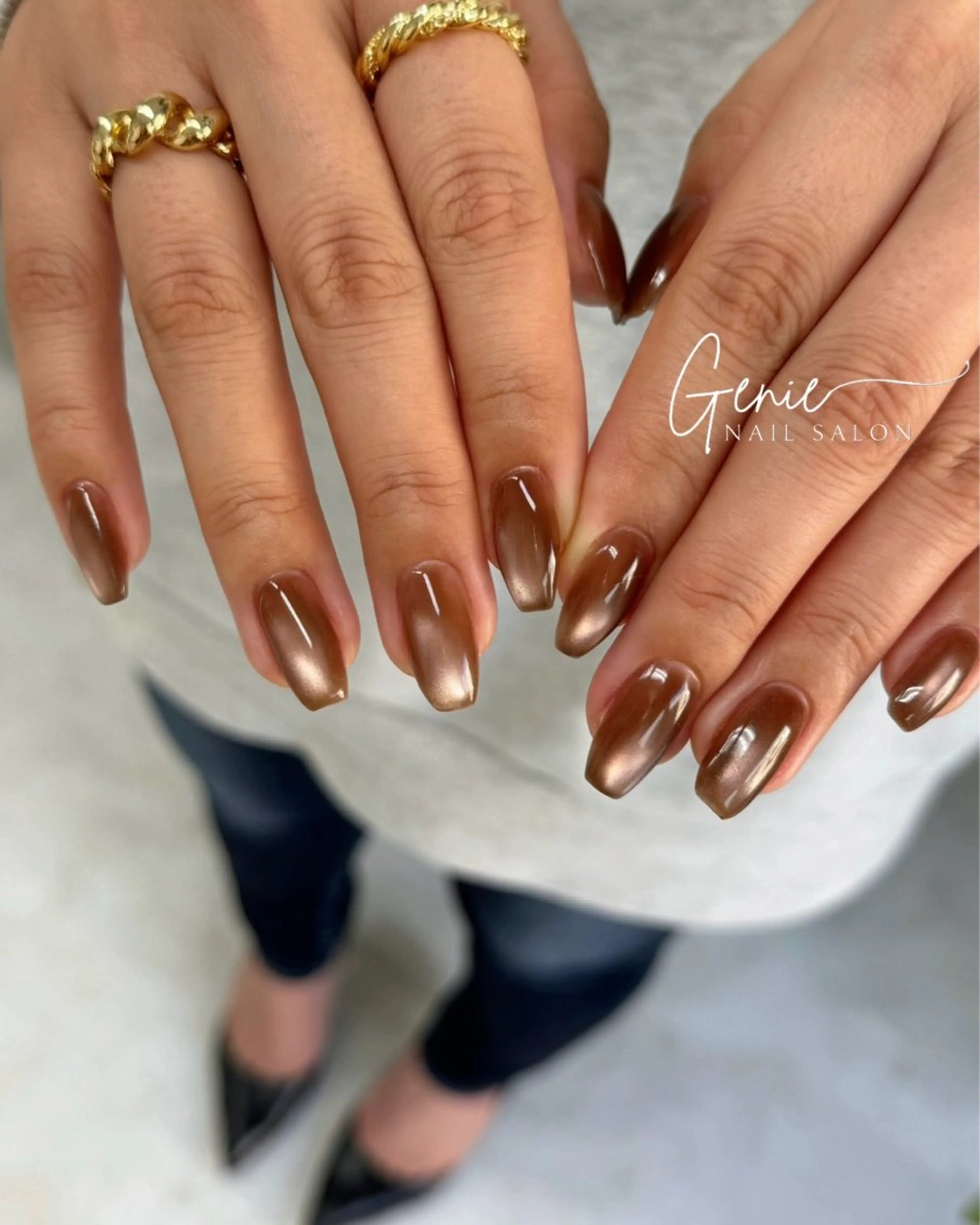 ネイル マグネットネイル ハンドネイル Nail salon Genieのネイルデザイン