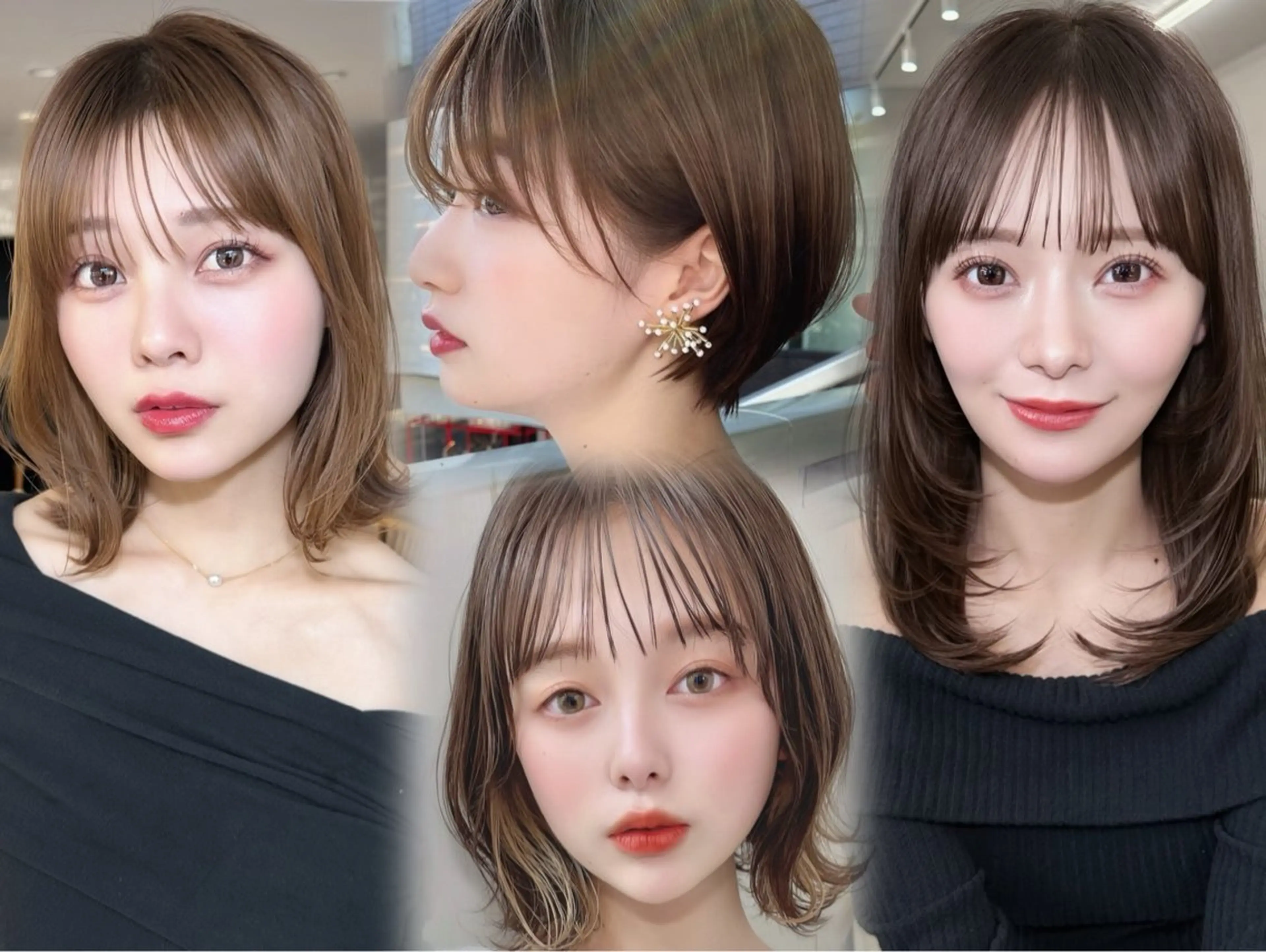 ショート カット 縮毛矯正 トリートメント じょー／ボブ カット/白髪ぼかしのヘアスタイル