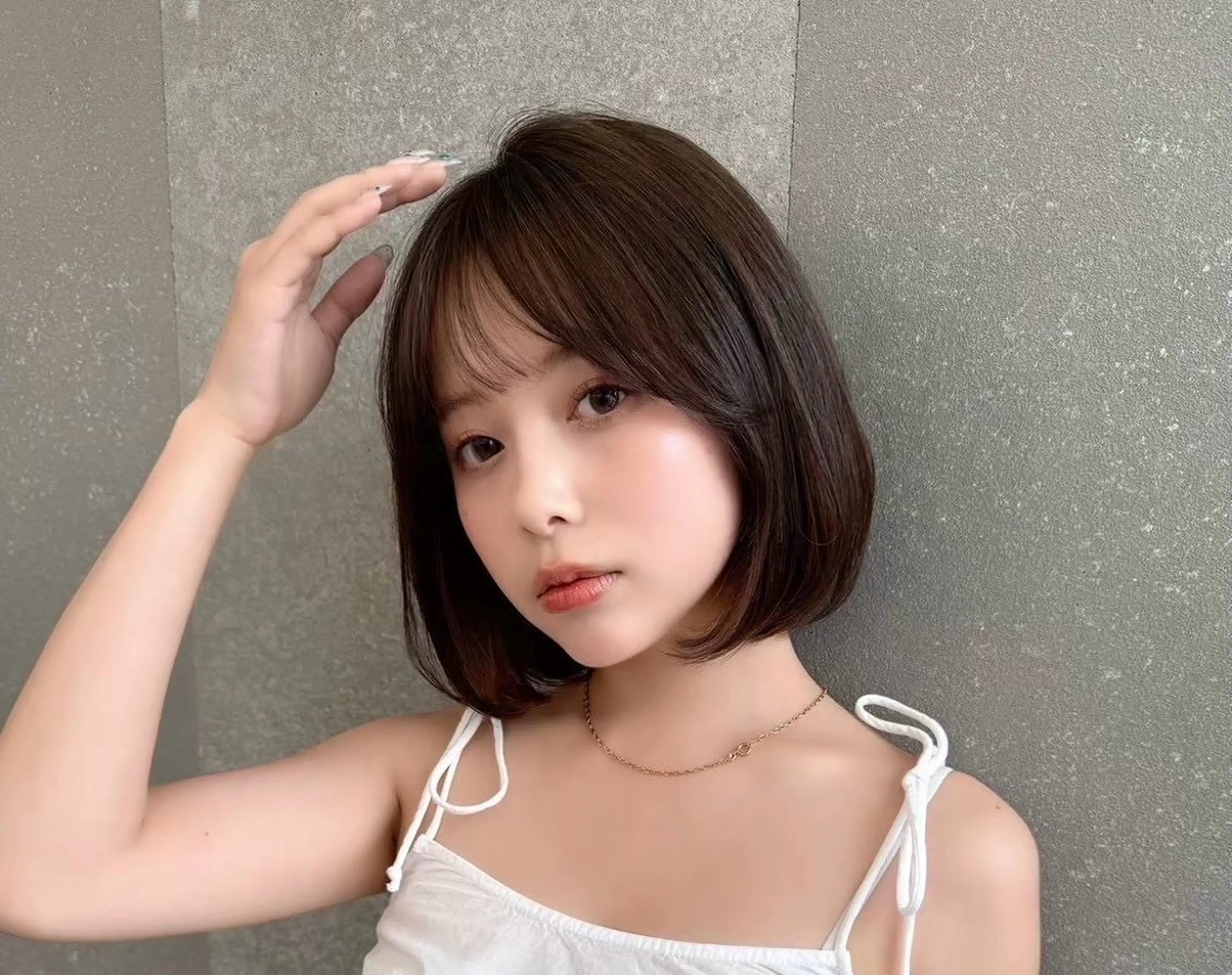 ショート カラー ボブ 小顔カット うる艶縮毛カラー✨ たいよう☀️のヘアスタイル