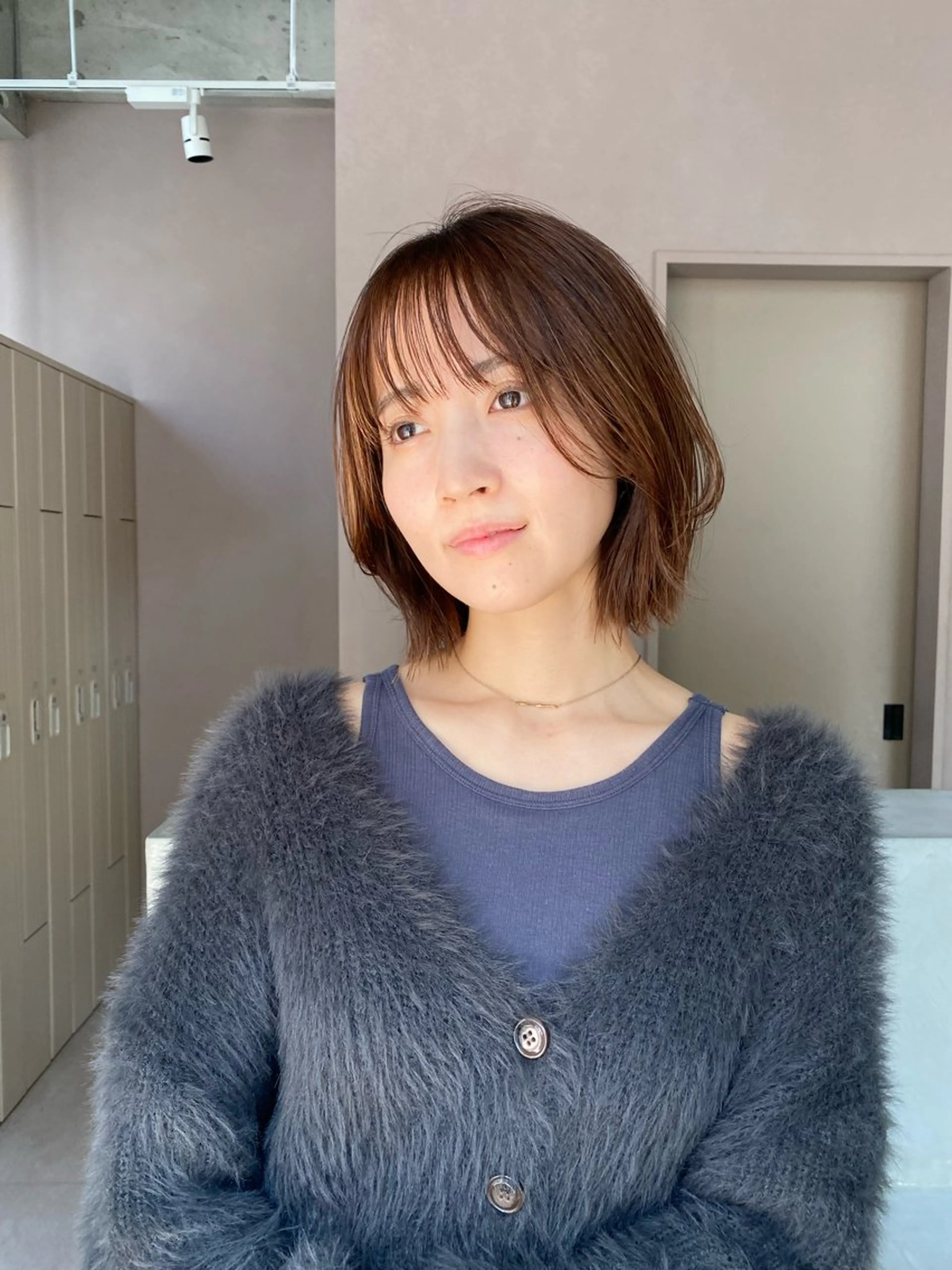 ショート 切りっぱなしボブ ボブ 栗原 瑞稀のヘアスタイル