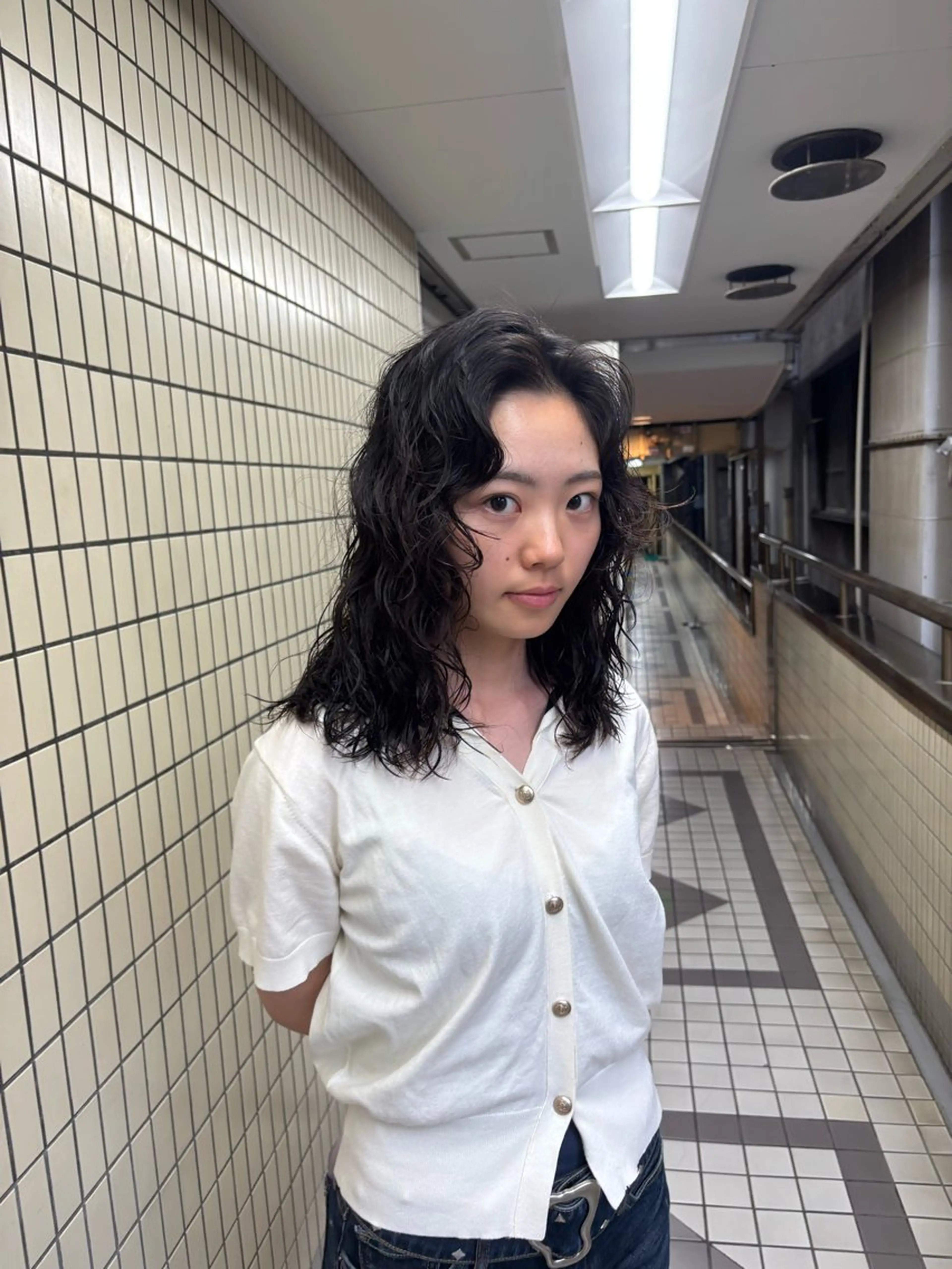 ミディアム パーマ カット パーマ kaito パーマ募集！🔵のヘアスタイル