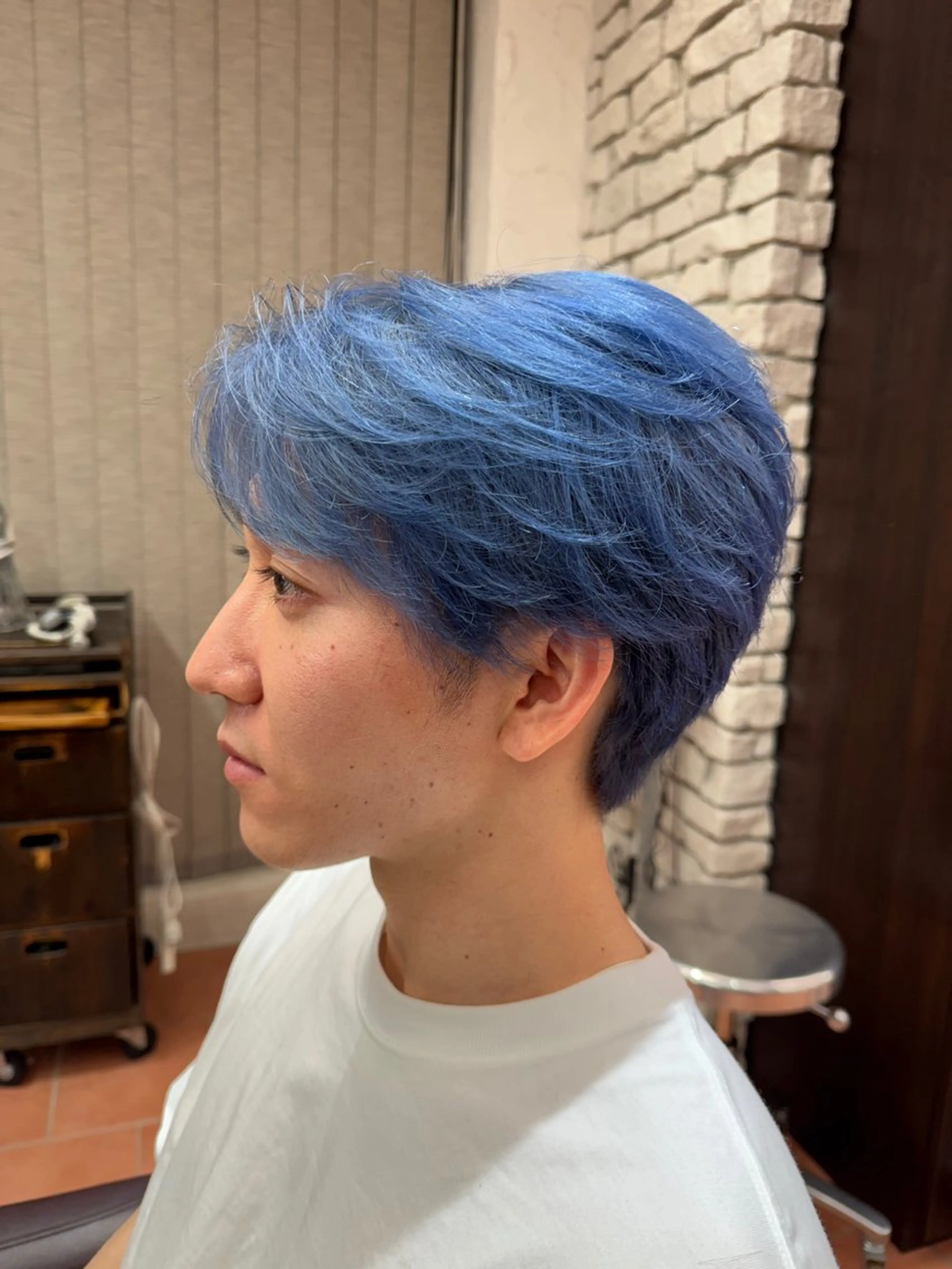 ショート カラー メンズ カット ヘアカラー トリートメント ヘアセット 艶髪✨🫧三澤 廉 M.SLASHのヘアスタイル